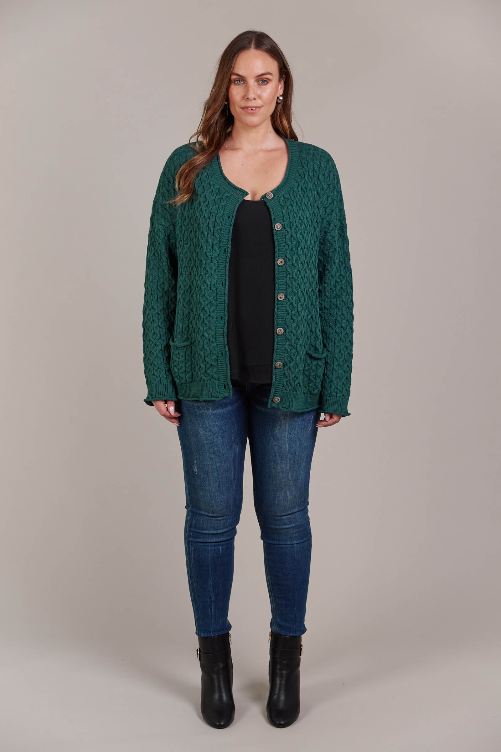 Naviva Cardigan - Peacock