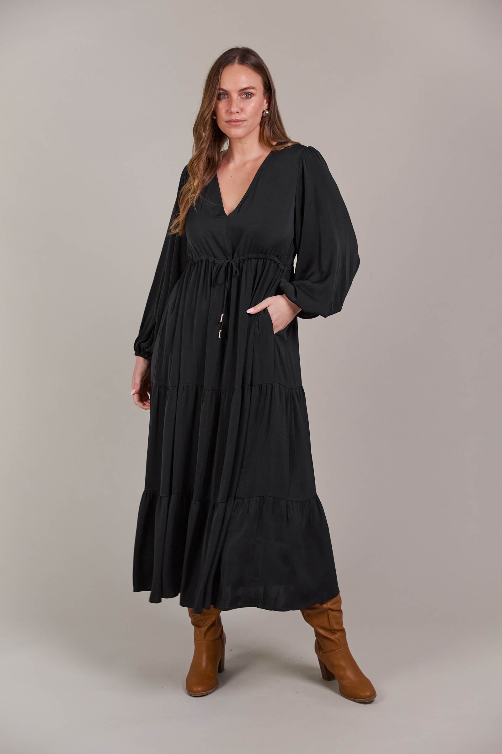 Elsie Maxi Dress - Black