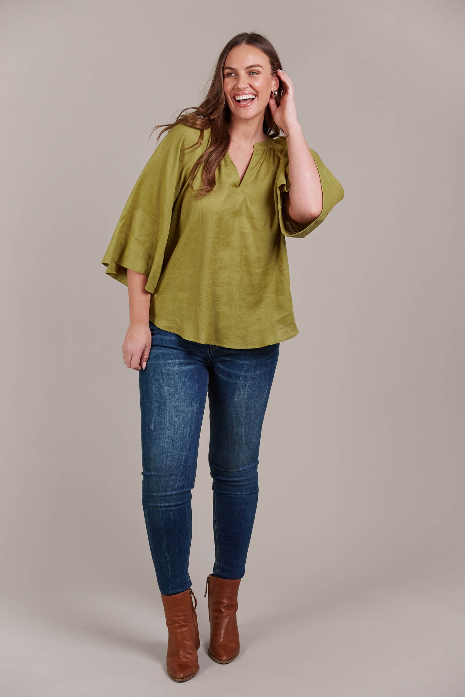 Laax Blouse - Chartreuse