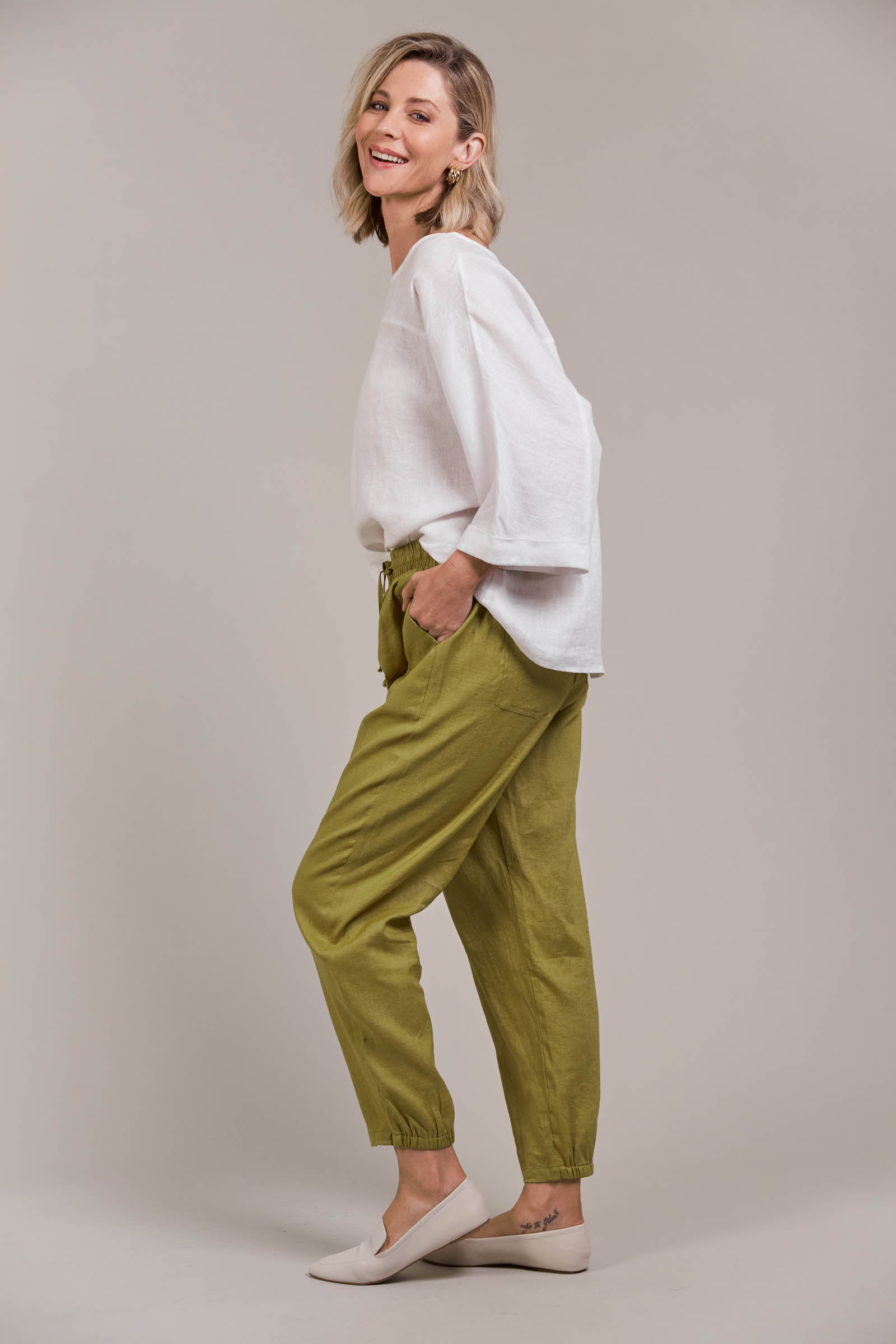 Laax Relaxed Pant - Chartreuse