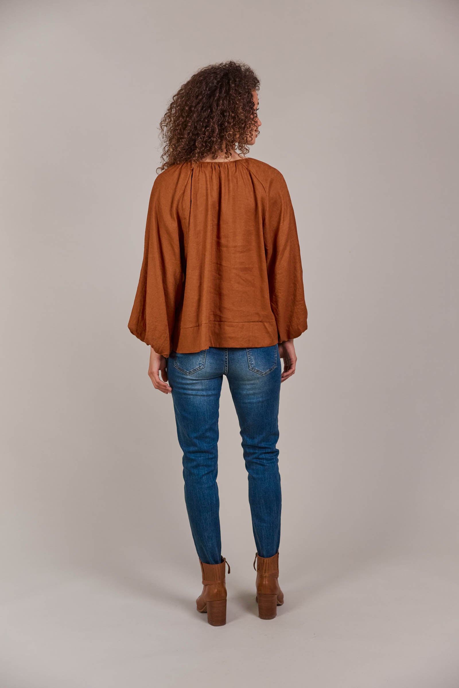 Laax Button Blouse - Hazel