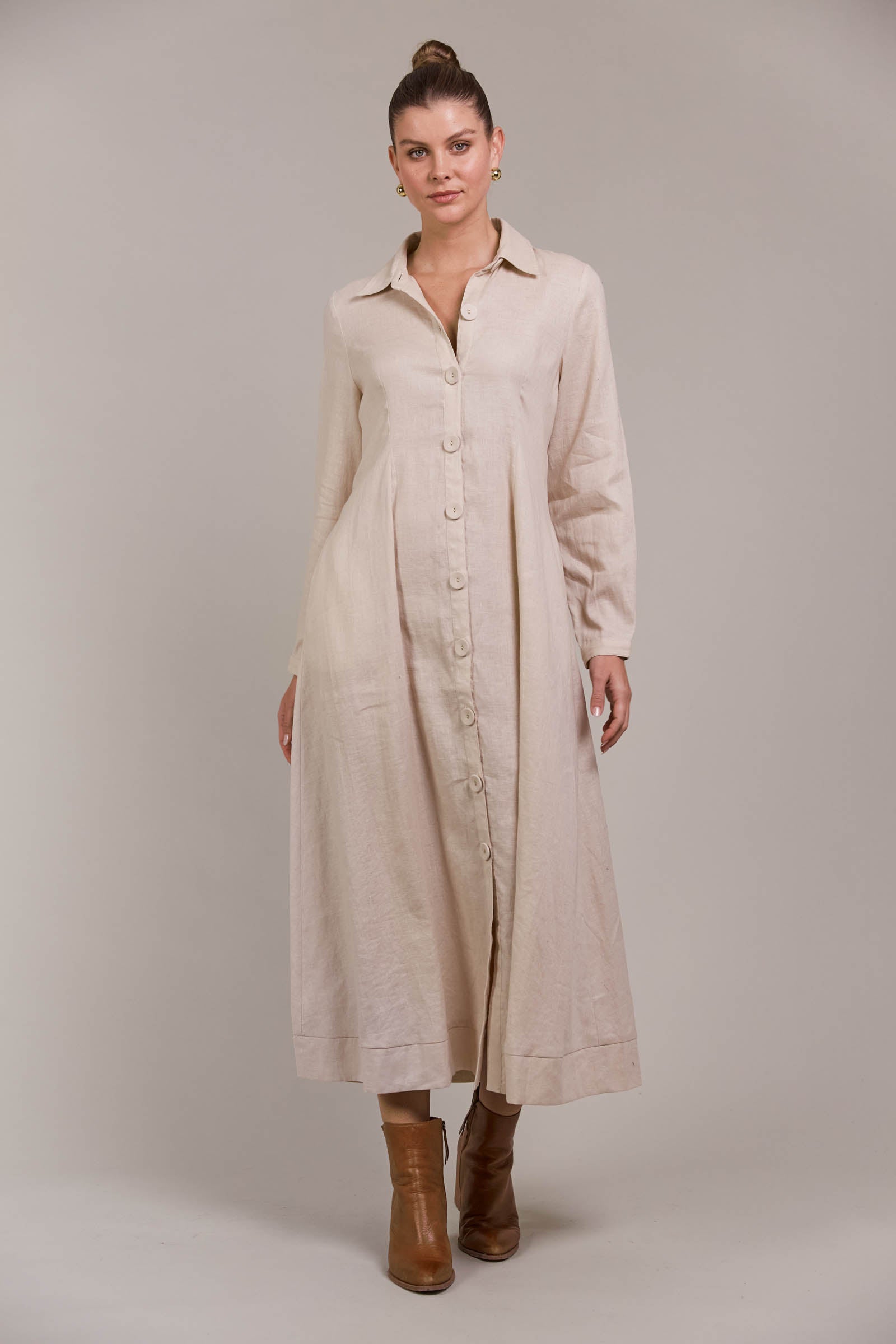 Laax Shirt Dress - Ecru