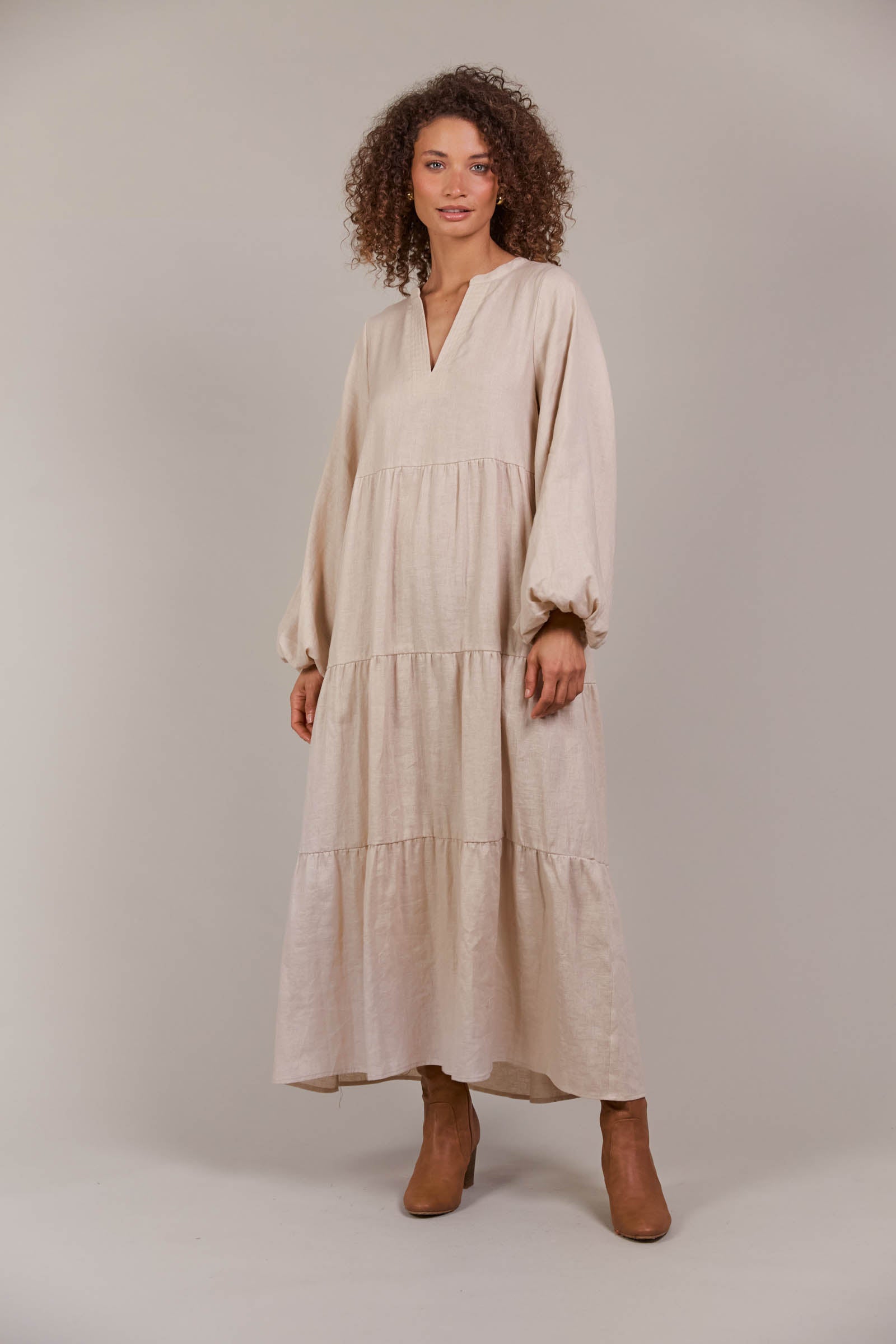 Laax Maxi Dress - Ecru