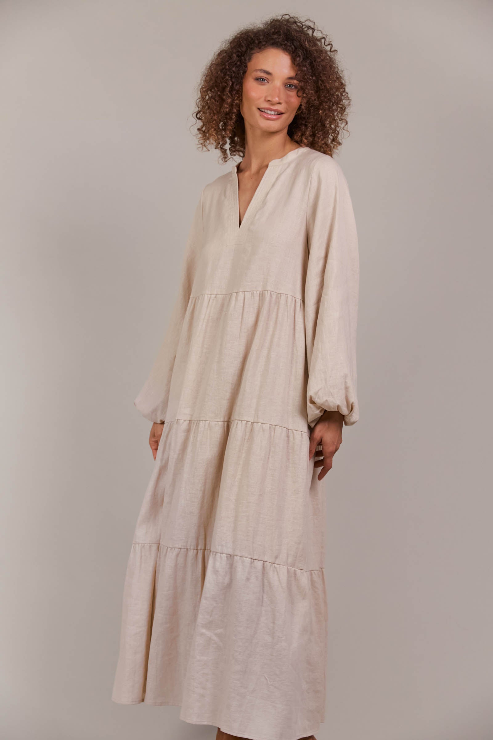 Laax Maxi Dress - Ecru