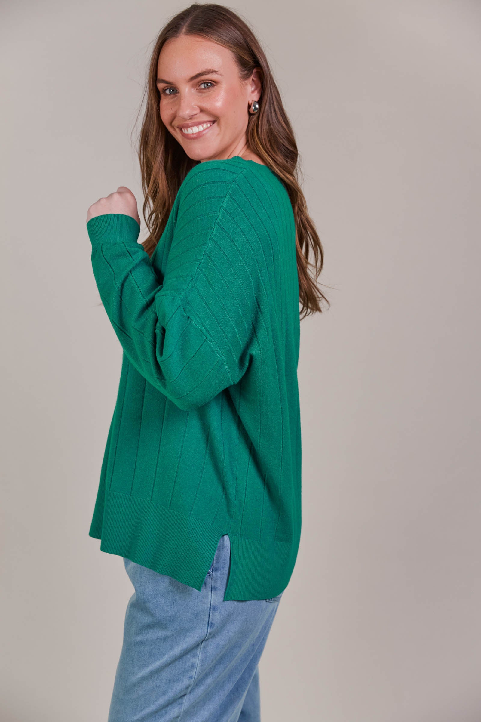 Palmer Relaxed Knit - Teal