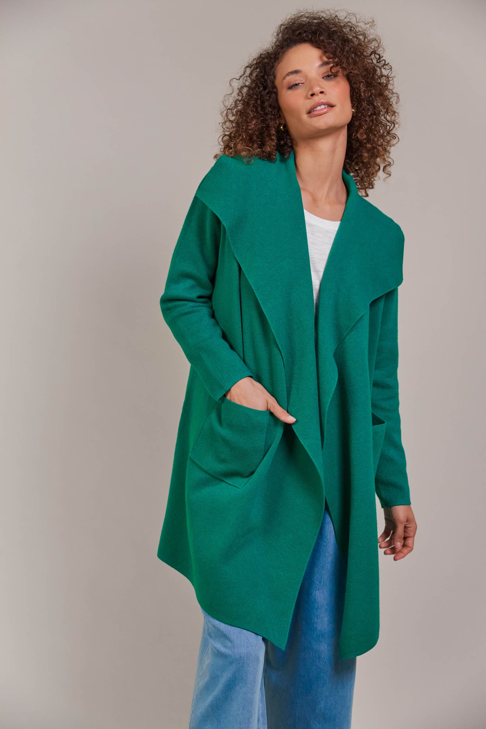 Palmer Relaxed Cardigan - Teal