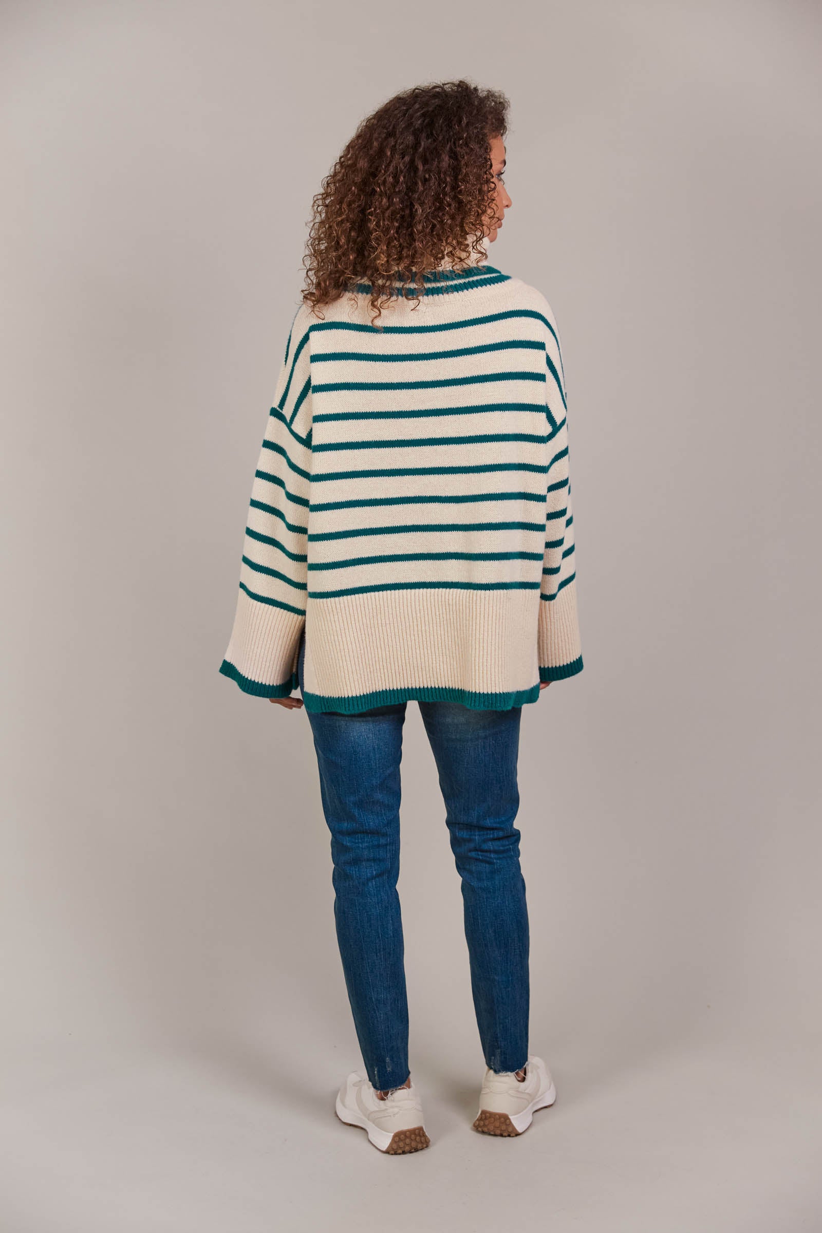 Katana Roll Neck Knit - Teal