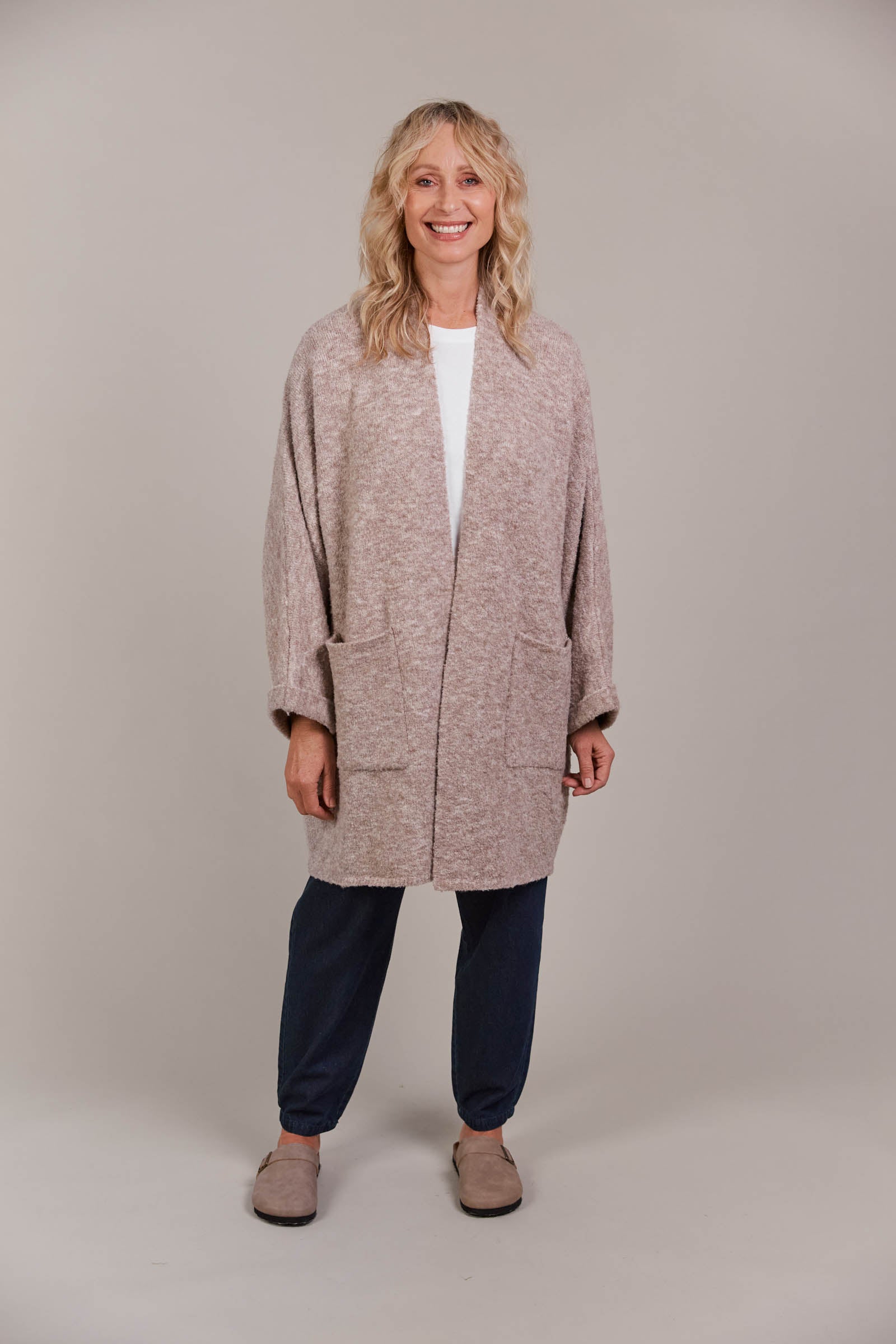 Folie Relaxed Cardigan - Oat