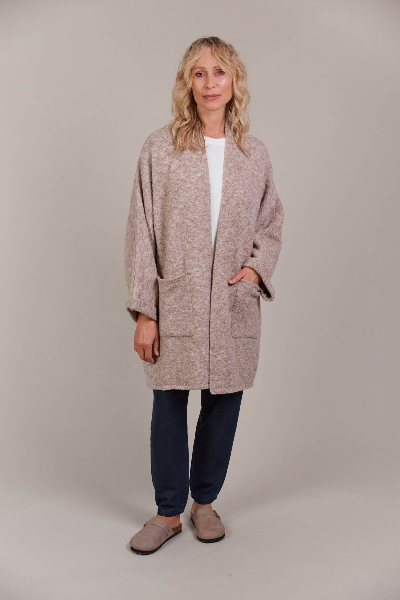 Folie Relaxed Cardigan - Oat