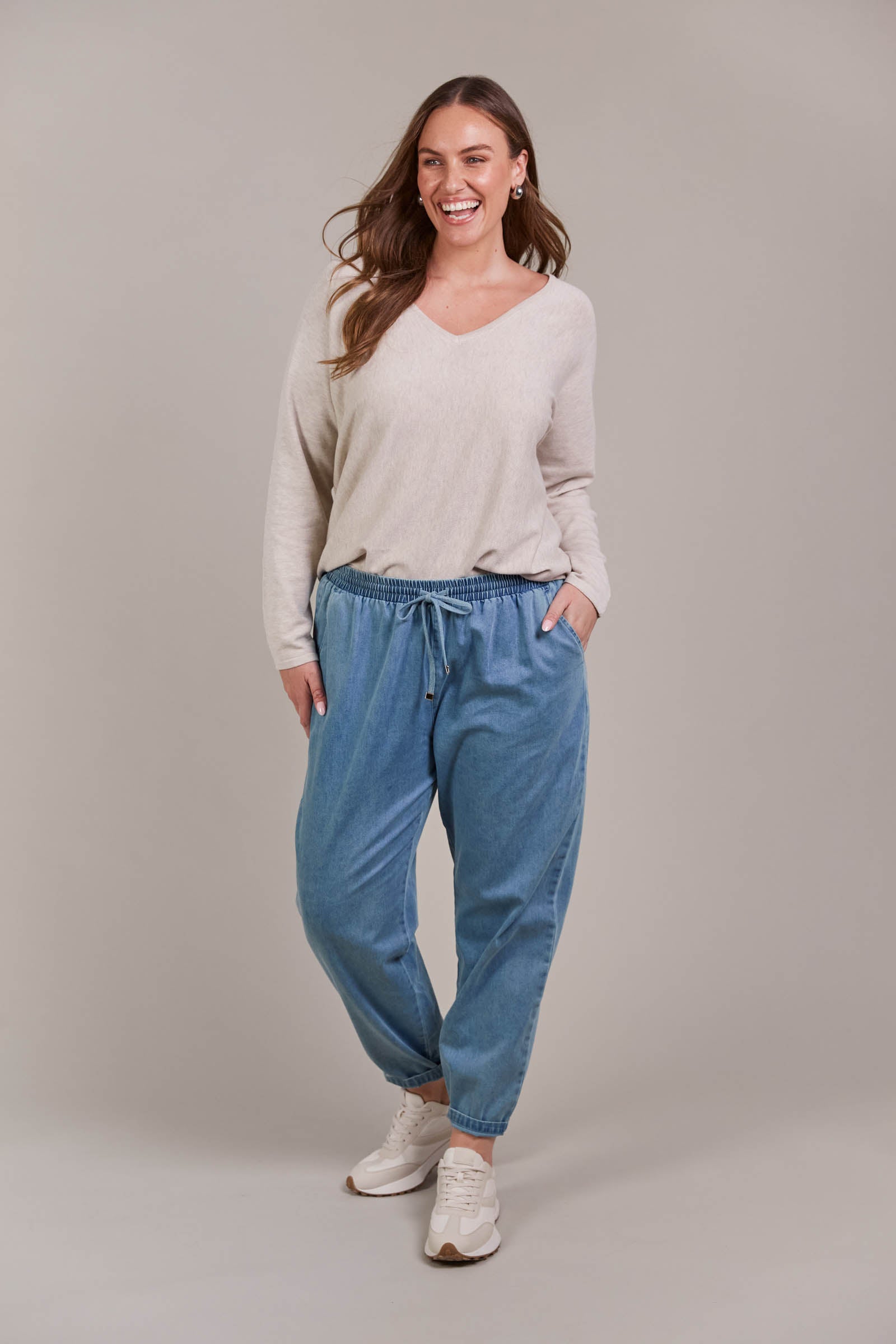 Pepi Relaxed Denim Pant - Denim