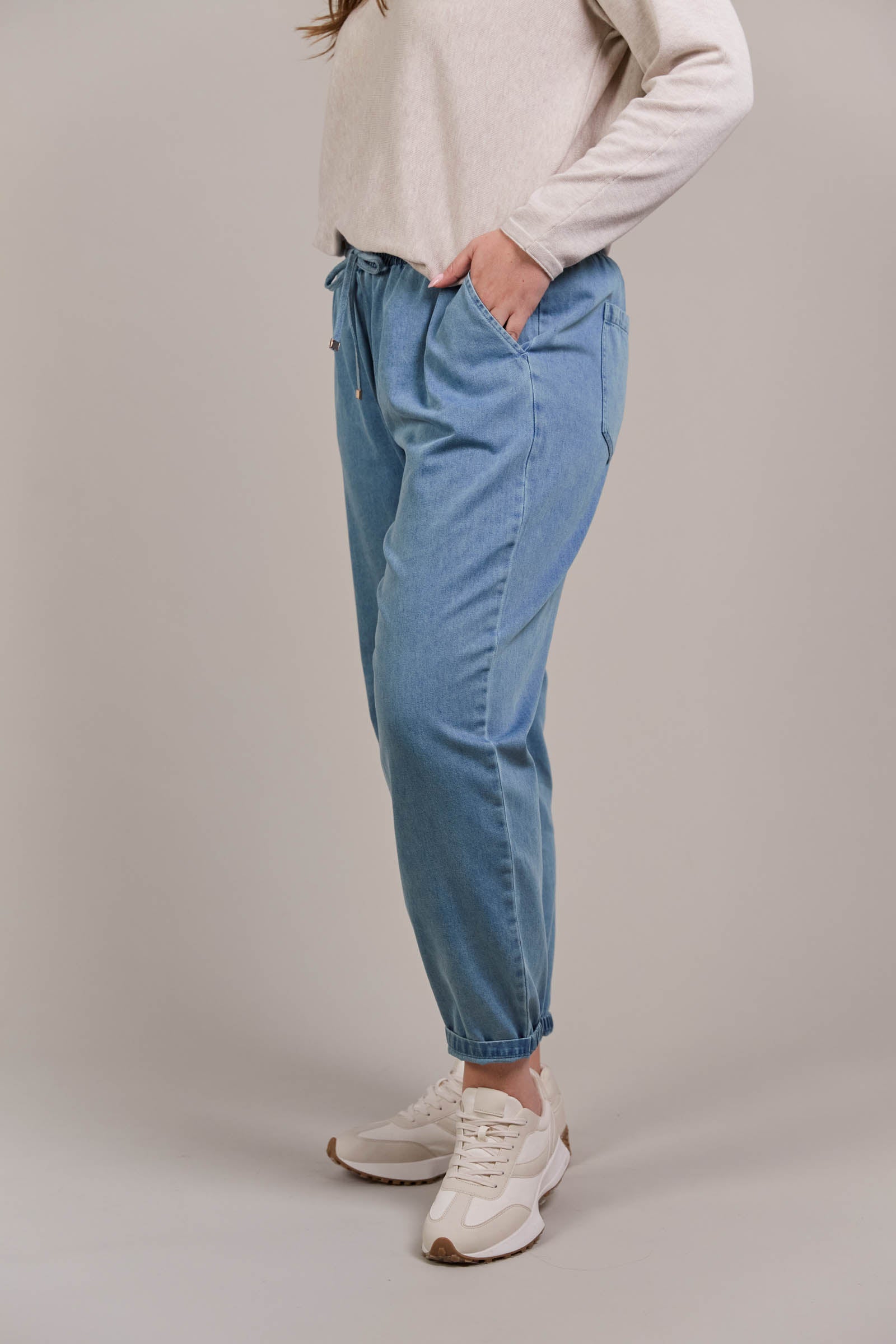 Pepi Relaxed Denim Pant - Denim