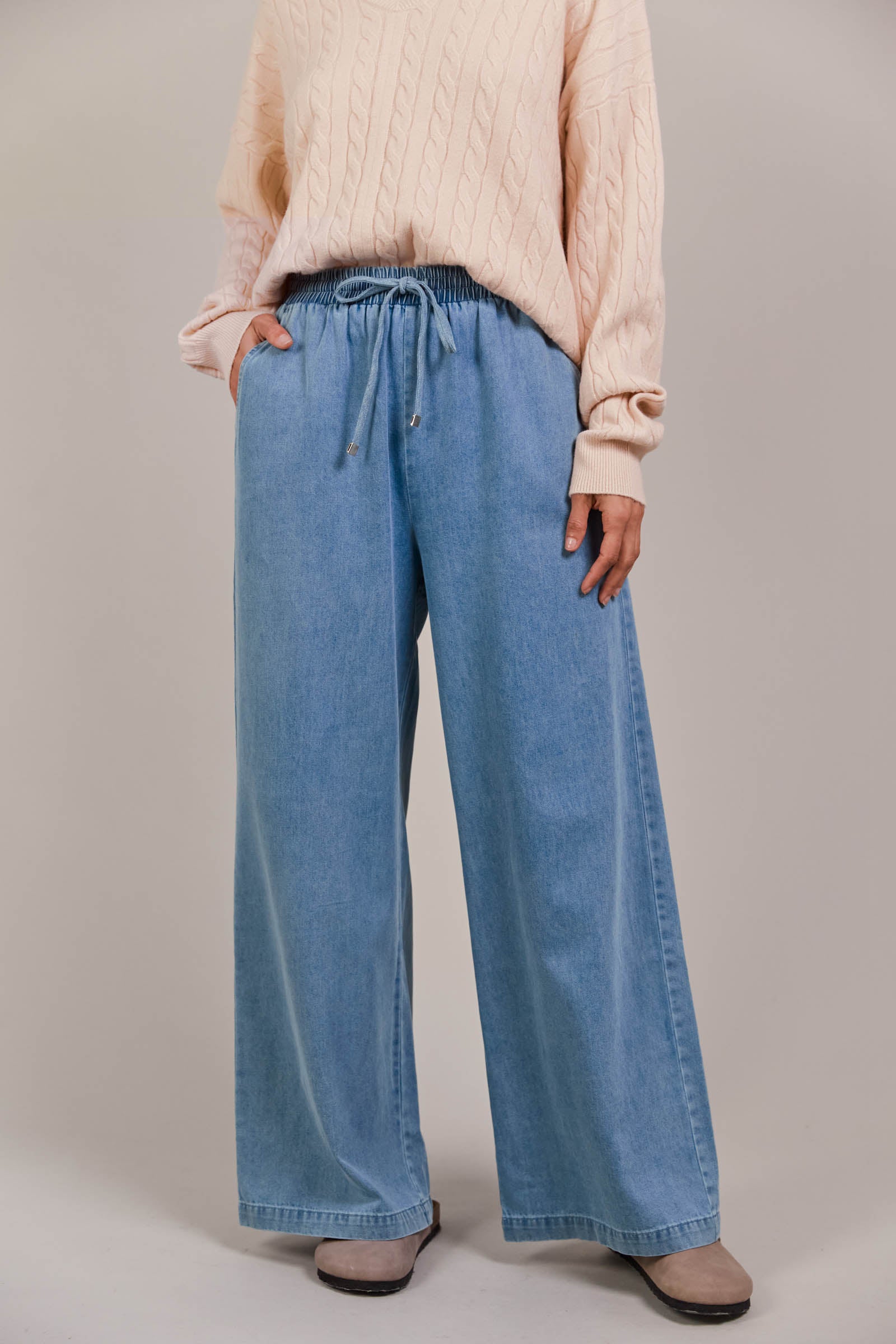 Pepi Wide Denim Pant - Denim