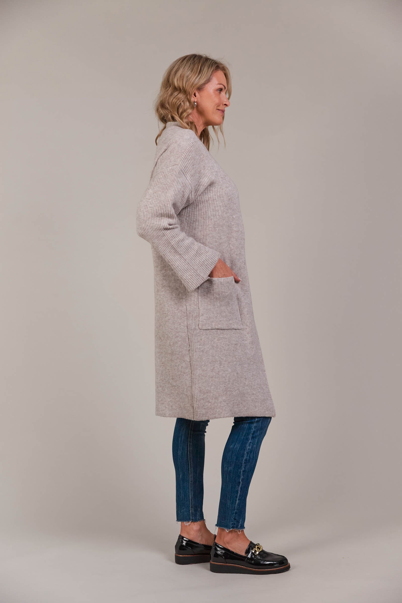 Merano Oversize Cardigan - Flax