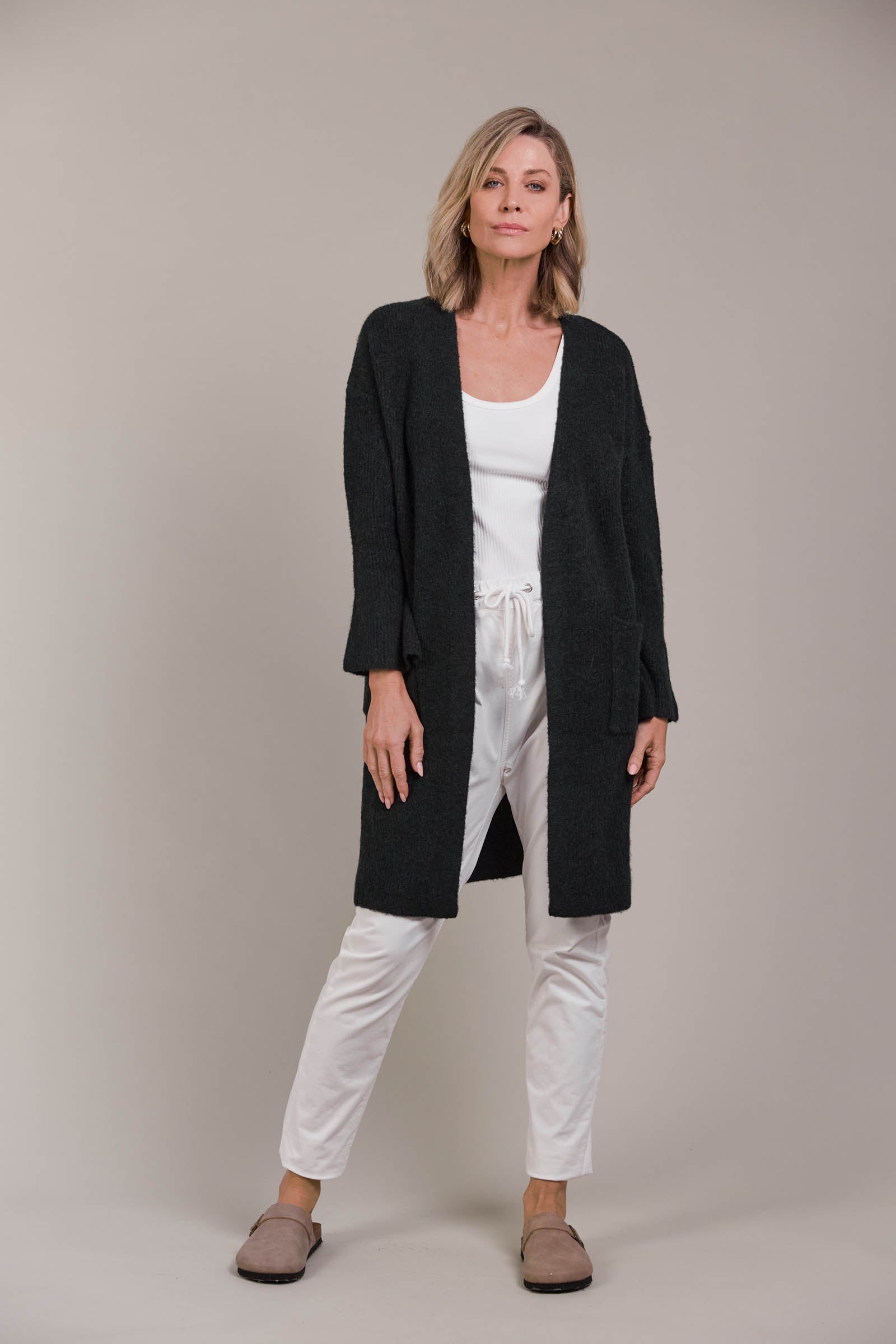 Merano Oversize Cardigan - Char