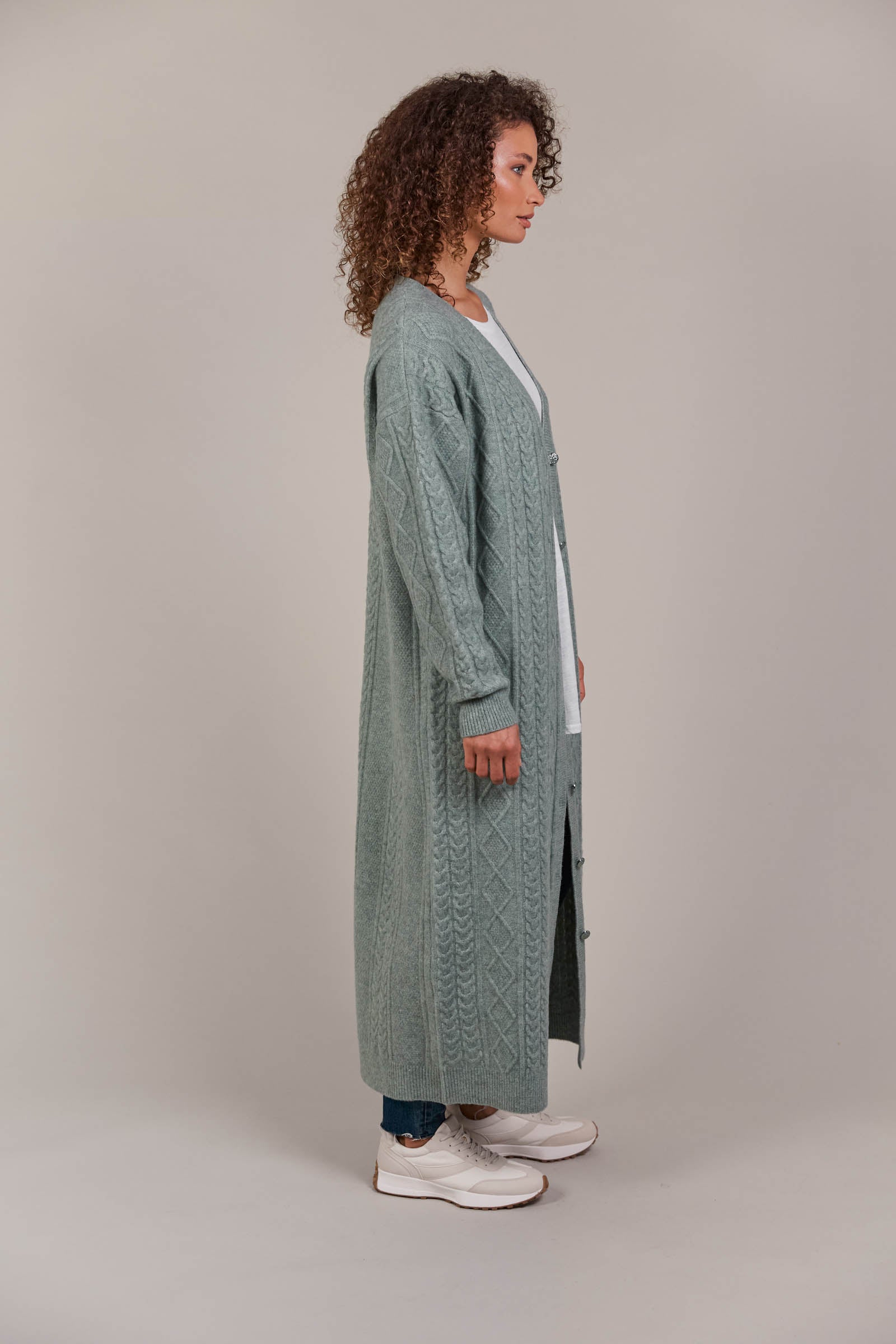 Merano Maxi Cardigan - Jasper