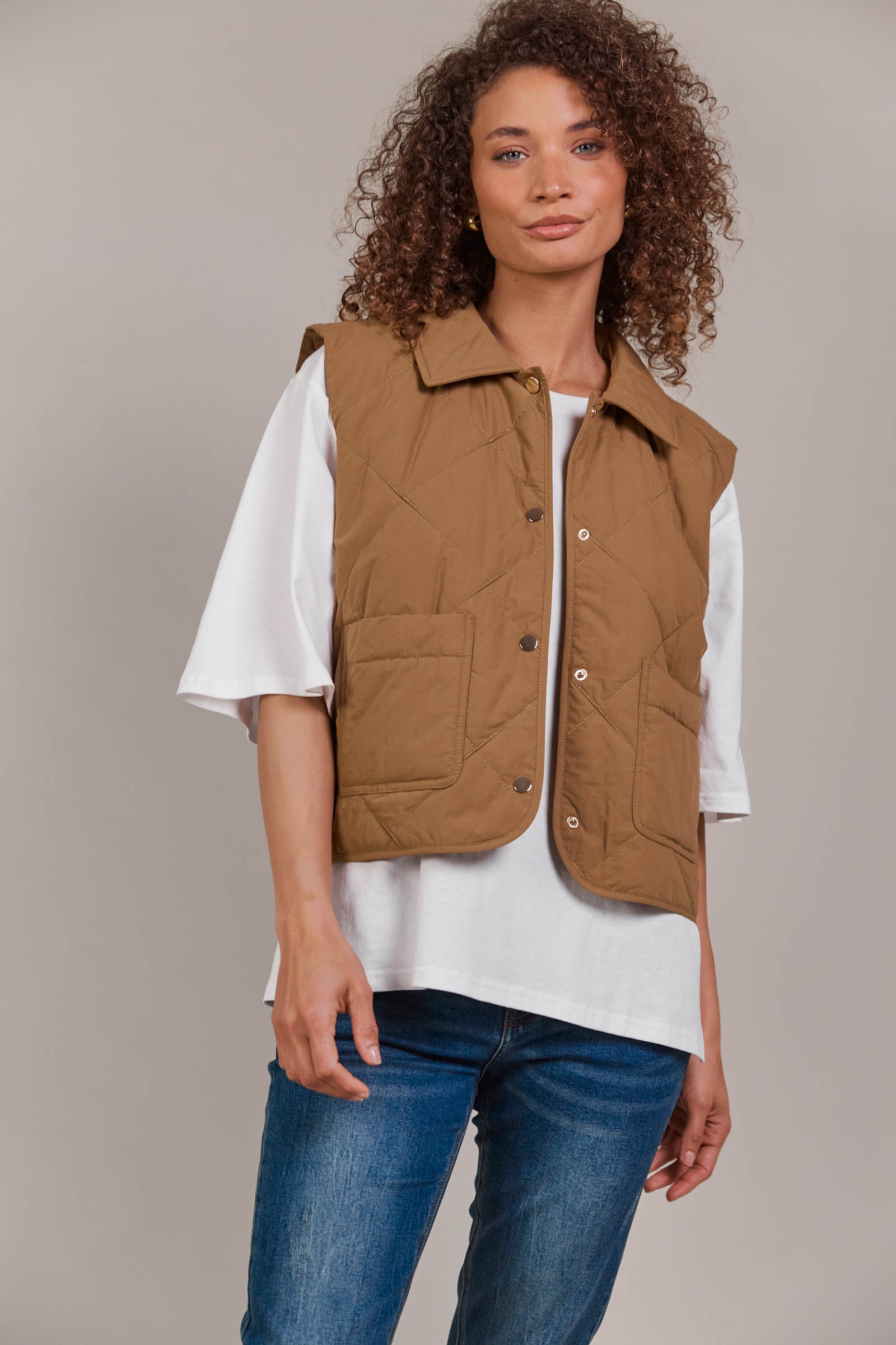 Argo Crop Vest - Hazel