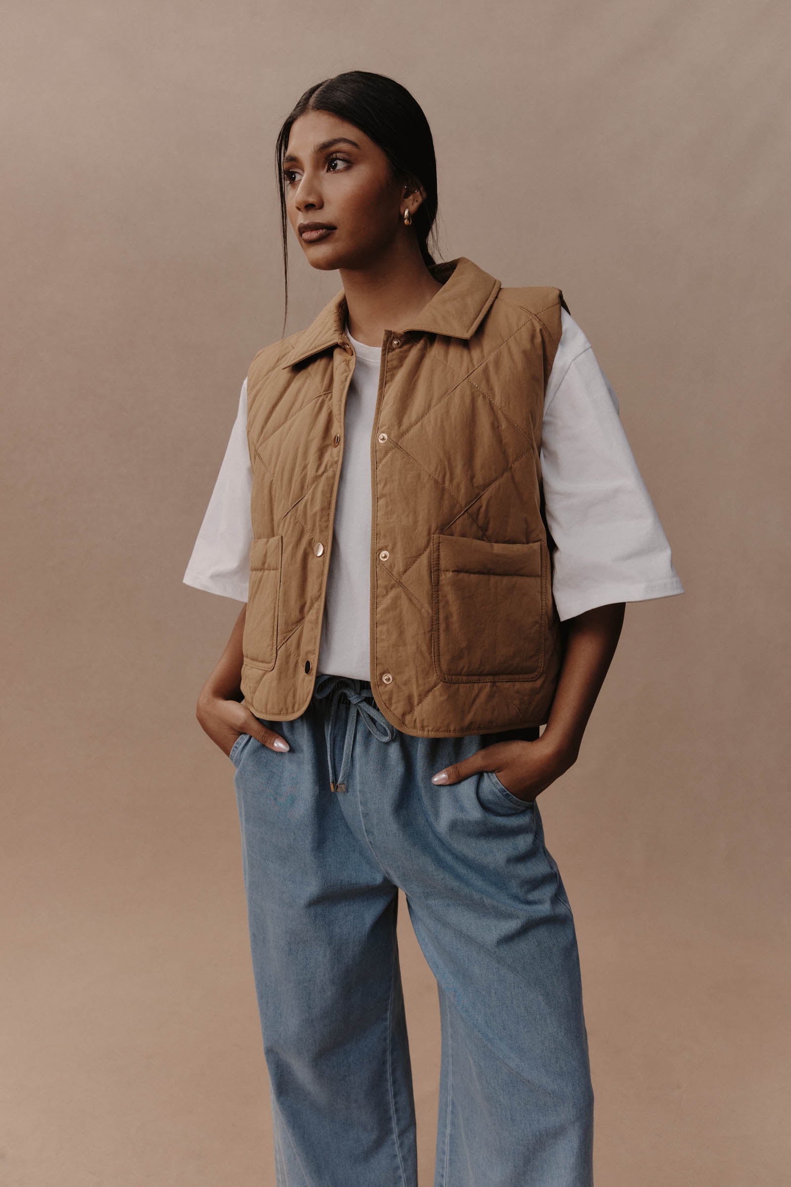 Argo Crop Vest - Hazel