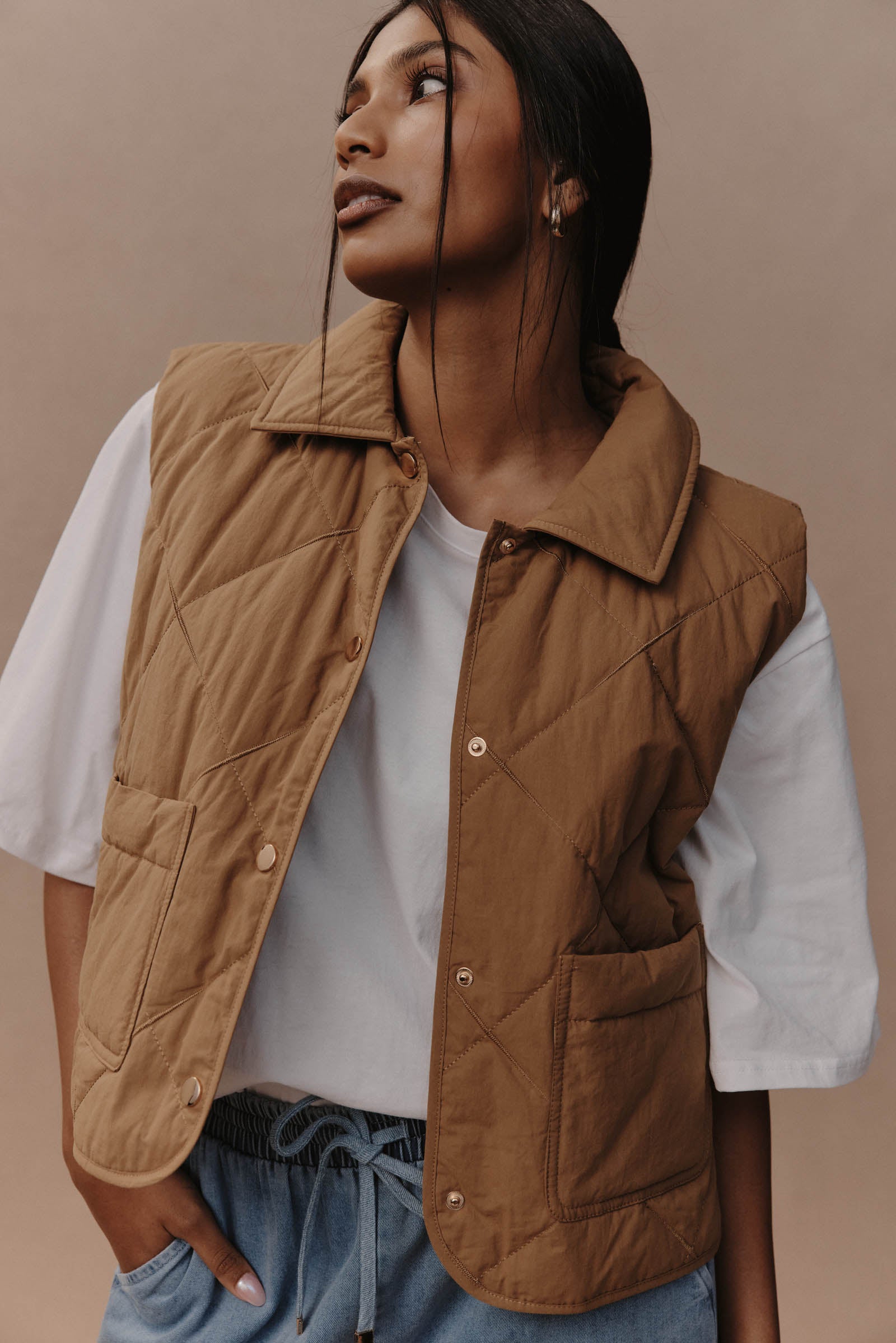 Argo Crop Vest - Hazel