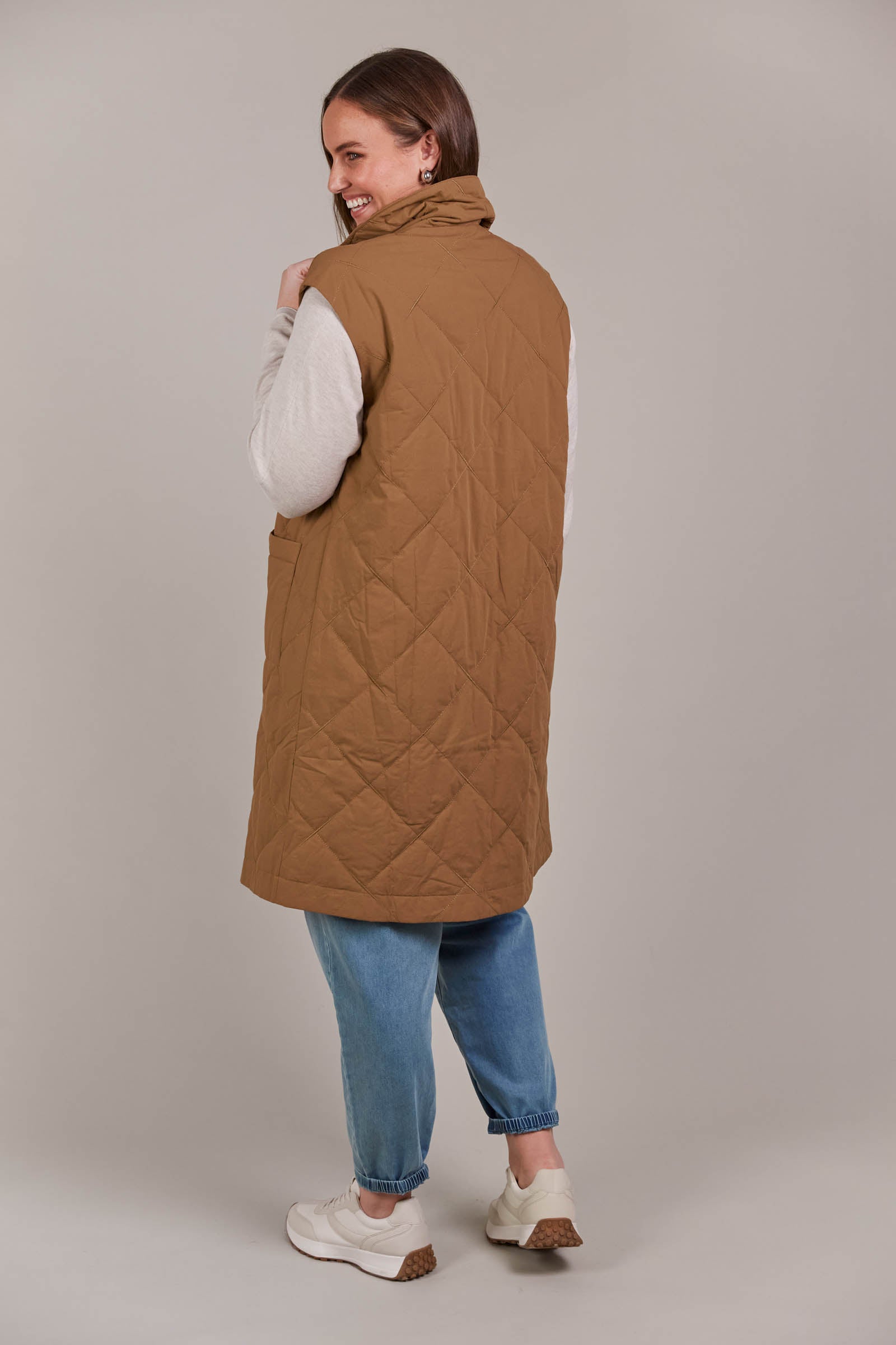 Argo Long Line Vest - Hazel