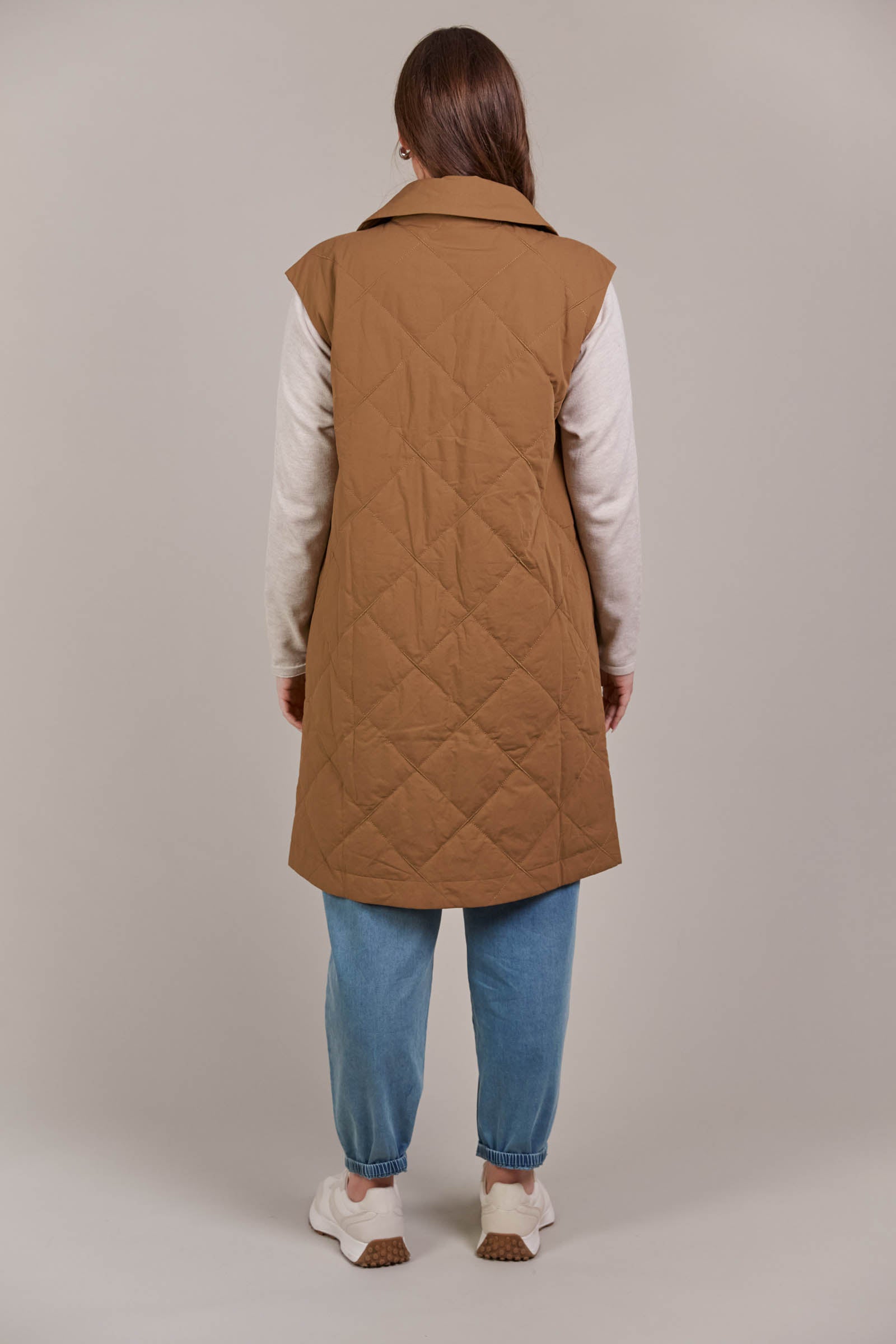 Argo Long Line Vest - Hazel