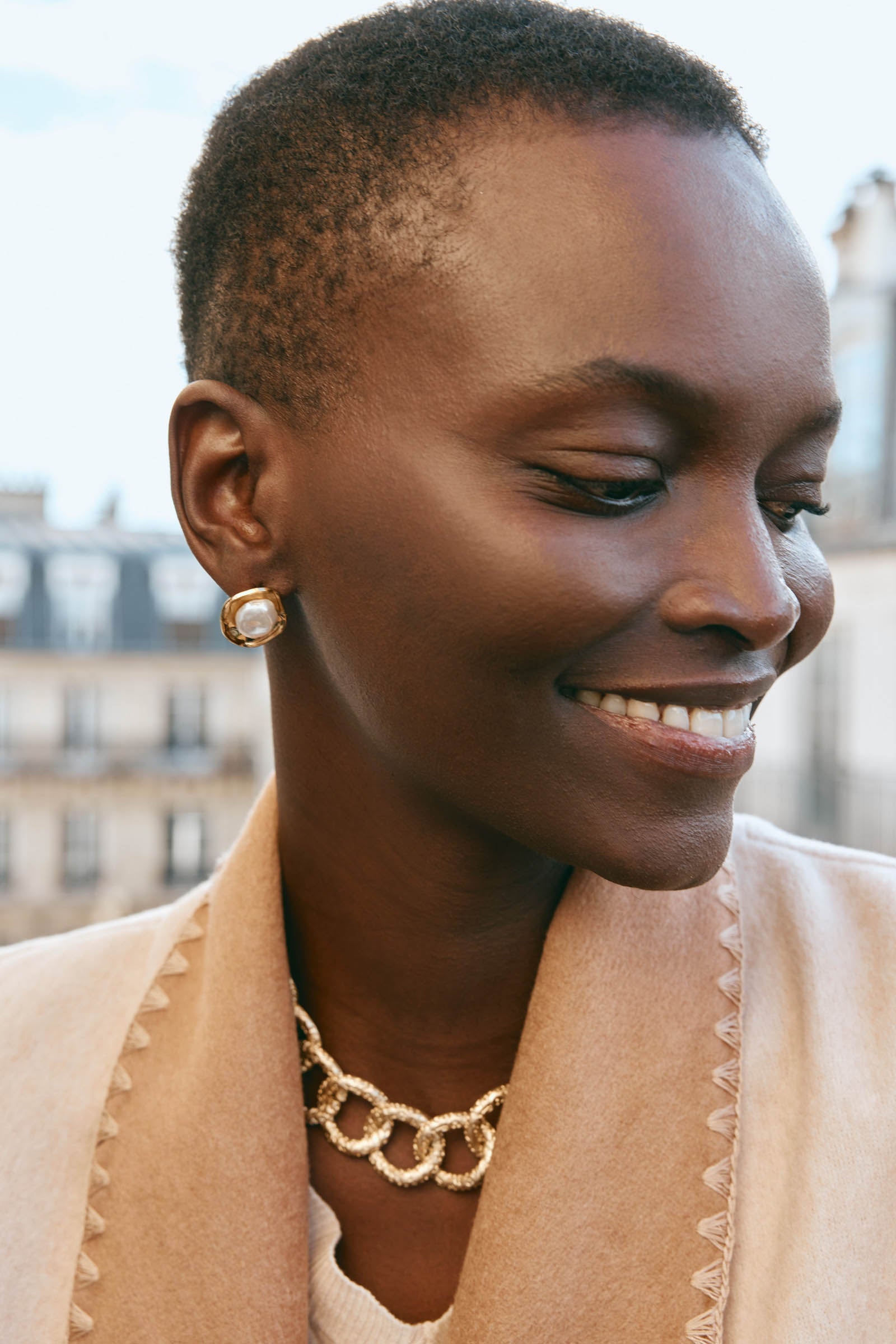 Ivy Pearl Earring - Round