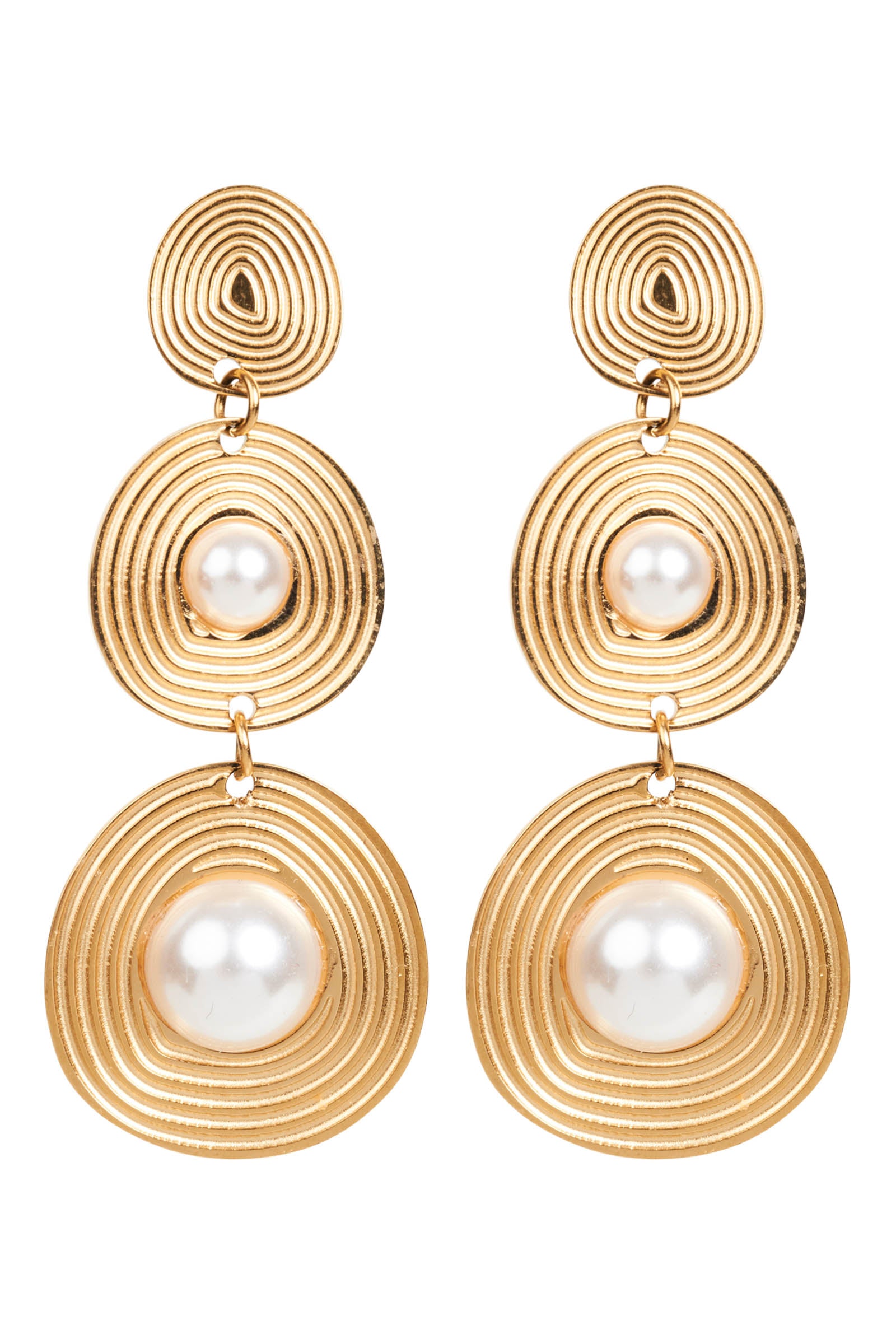 Laax Pearl Earring - Swirl