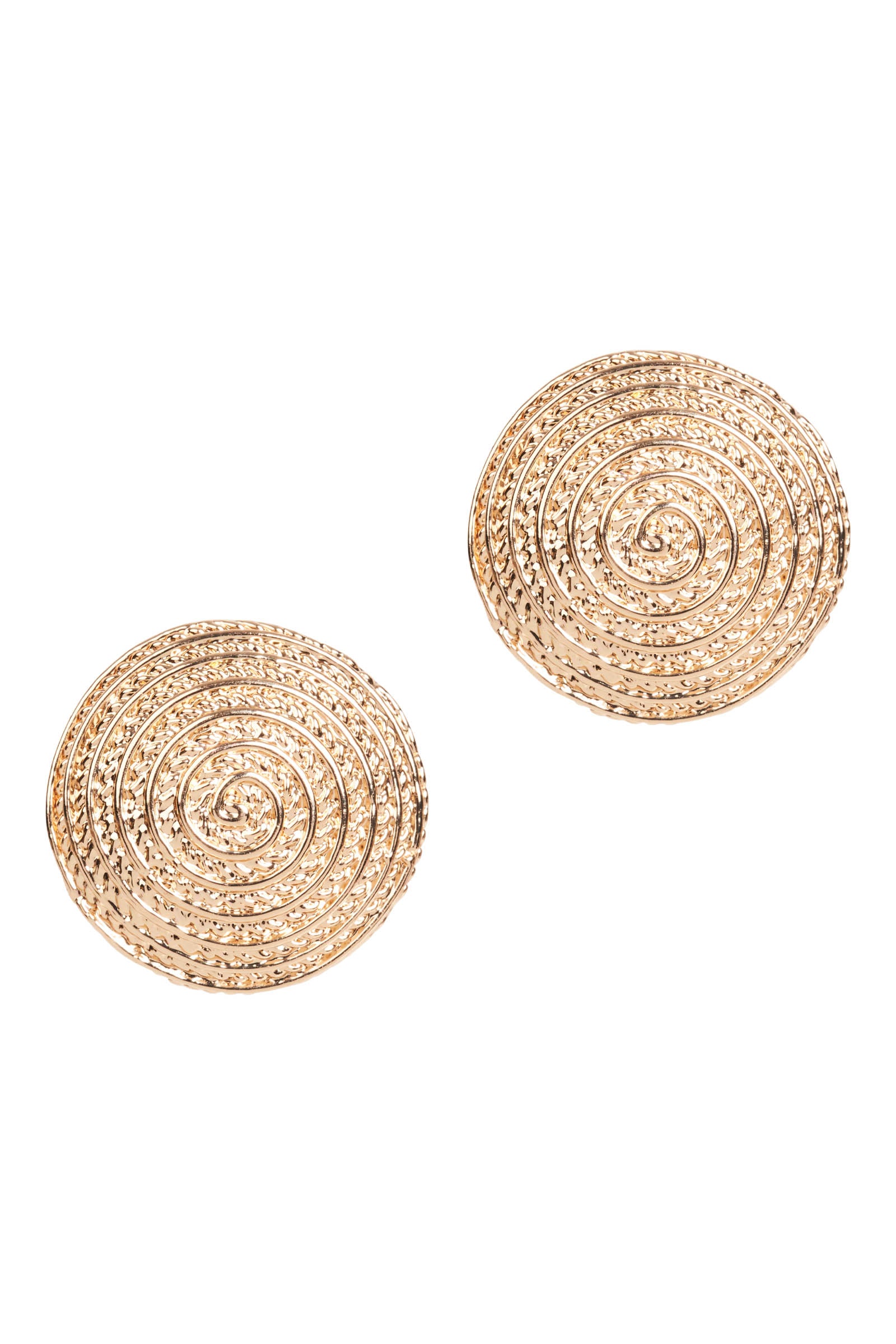 Aman Round Earring - Gold