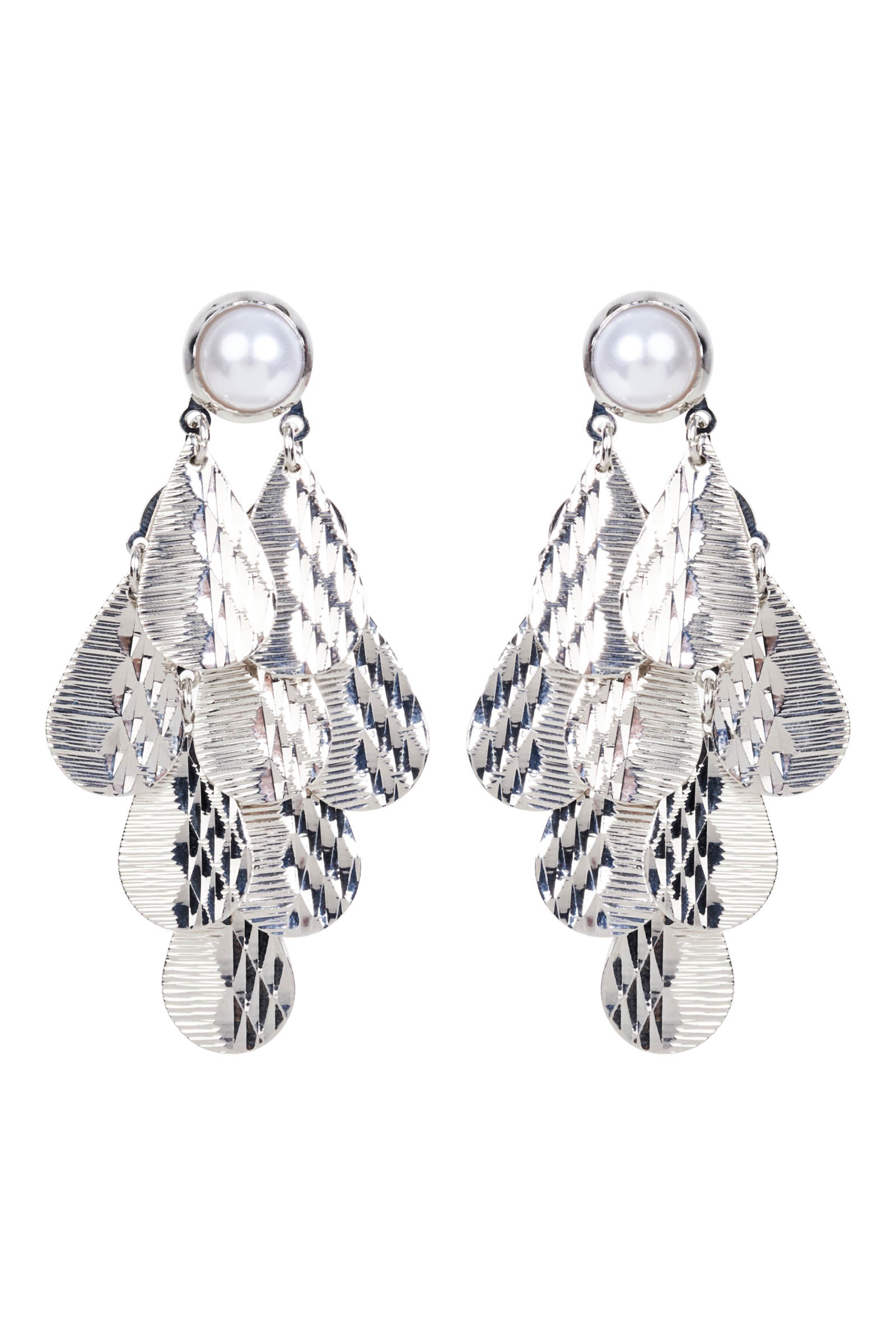 Aman Drop Earring - Silver