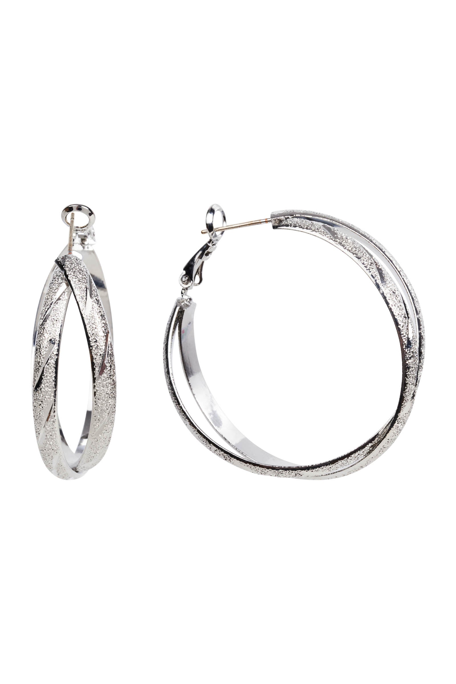 Eden Silver Hoop Earring - Multi