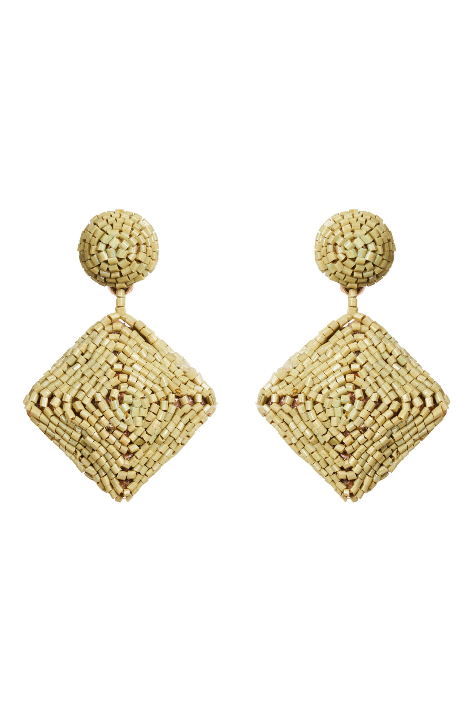 Elsie Square Earring - Chartreuse