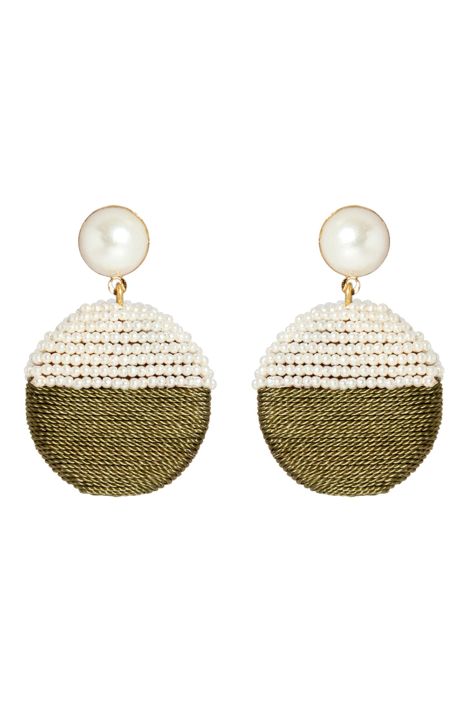 Elsie Round Earring - Chartreuse