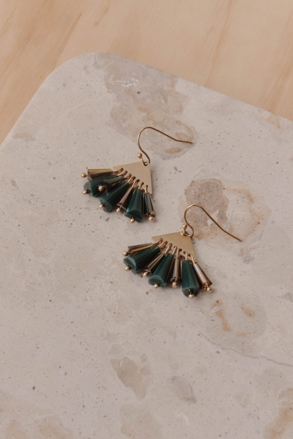 Manta Tassel Earring - Teal