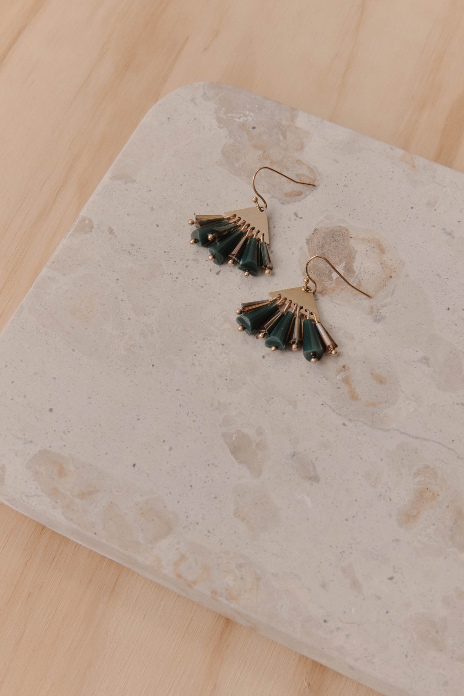 Manta Tassel Earring - Teal