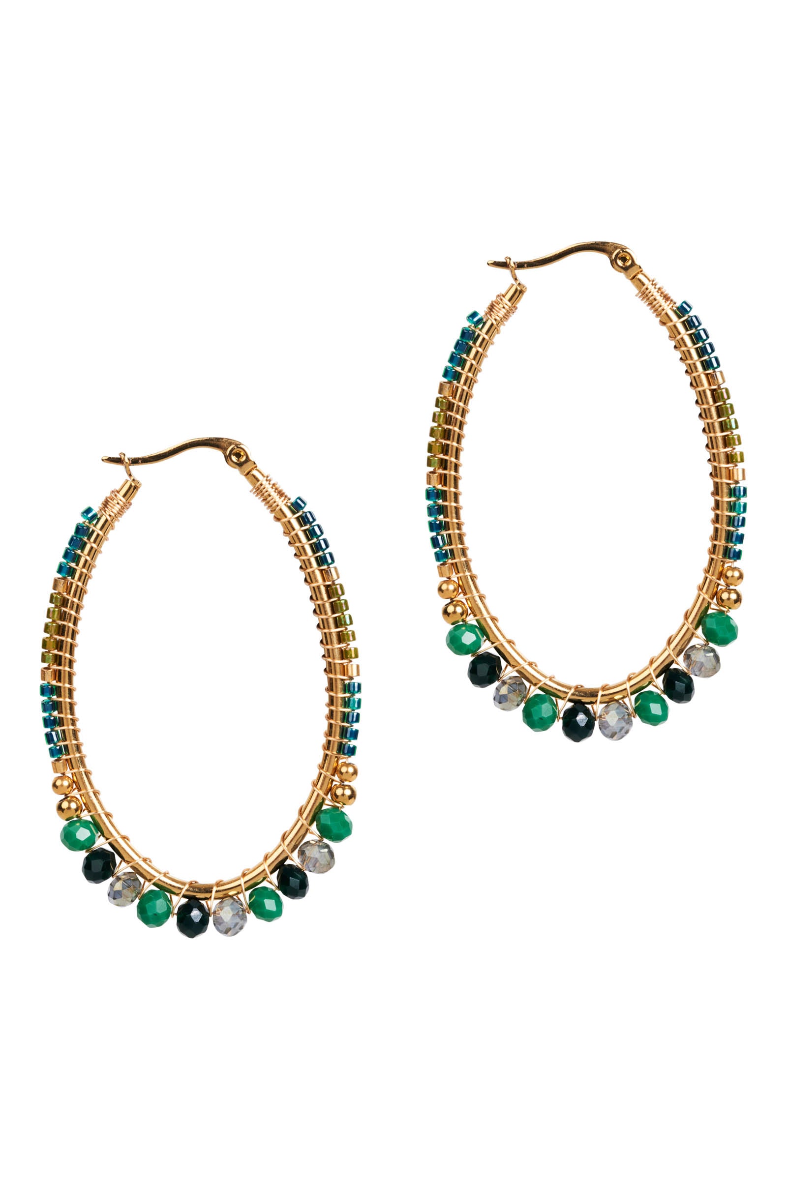 Manta Hoop Earring - Teal