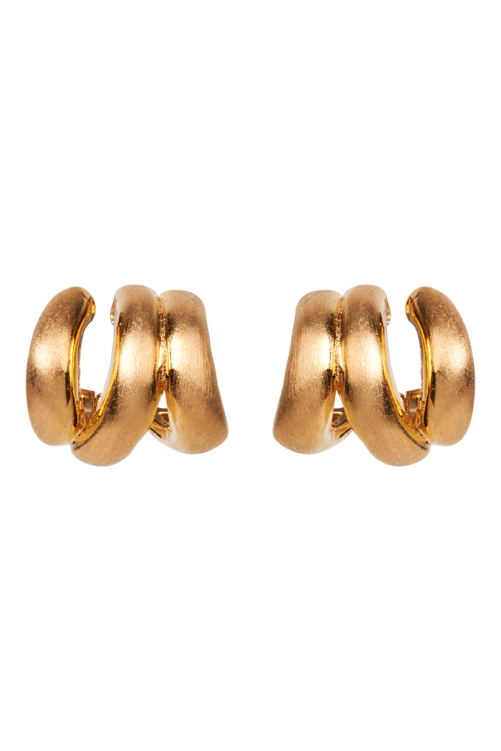 Heritage Satin Earring - Gold Knot