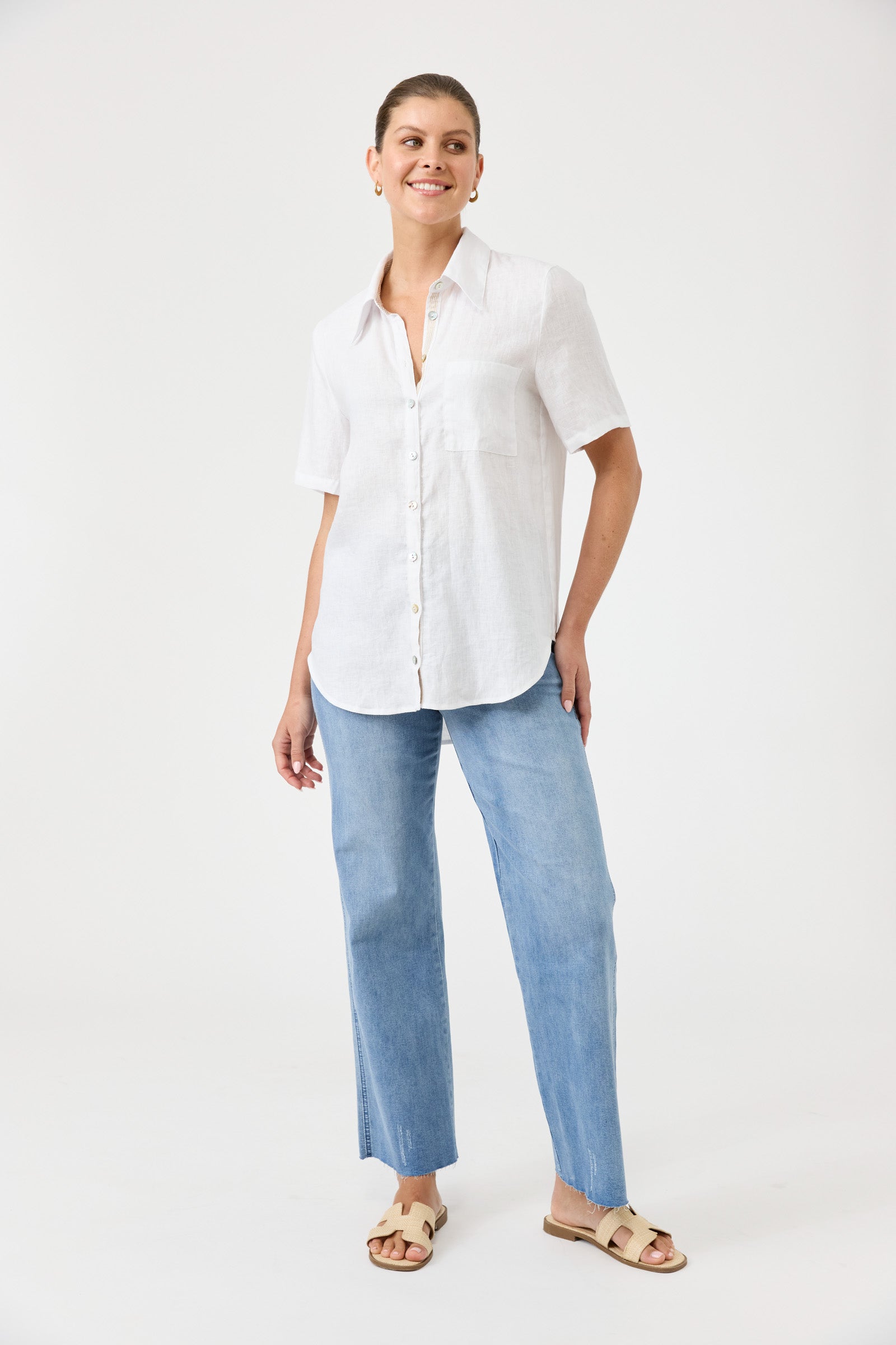Studio Short Sleeve Shirt - White