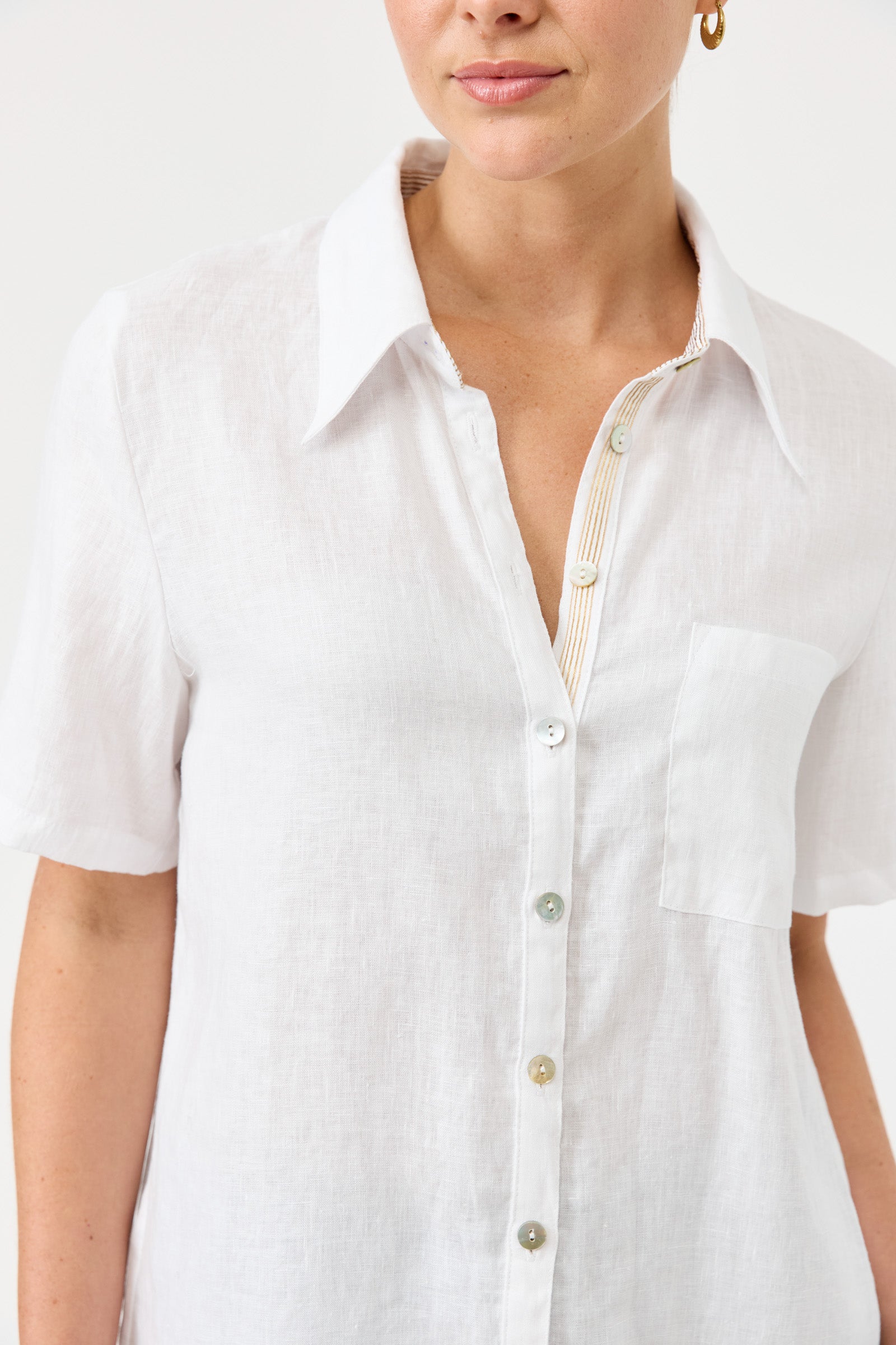Studio Short Sleeve Shirt - White