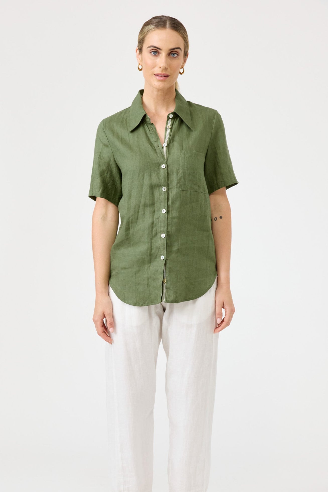 Studio Short Sleeve Shirt - Olive