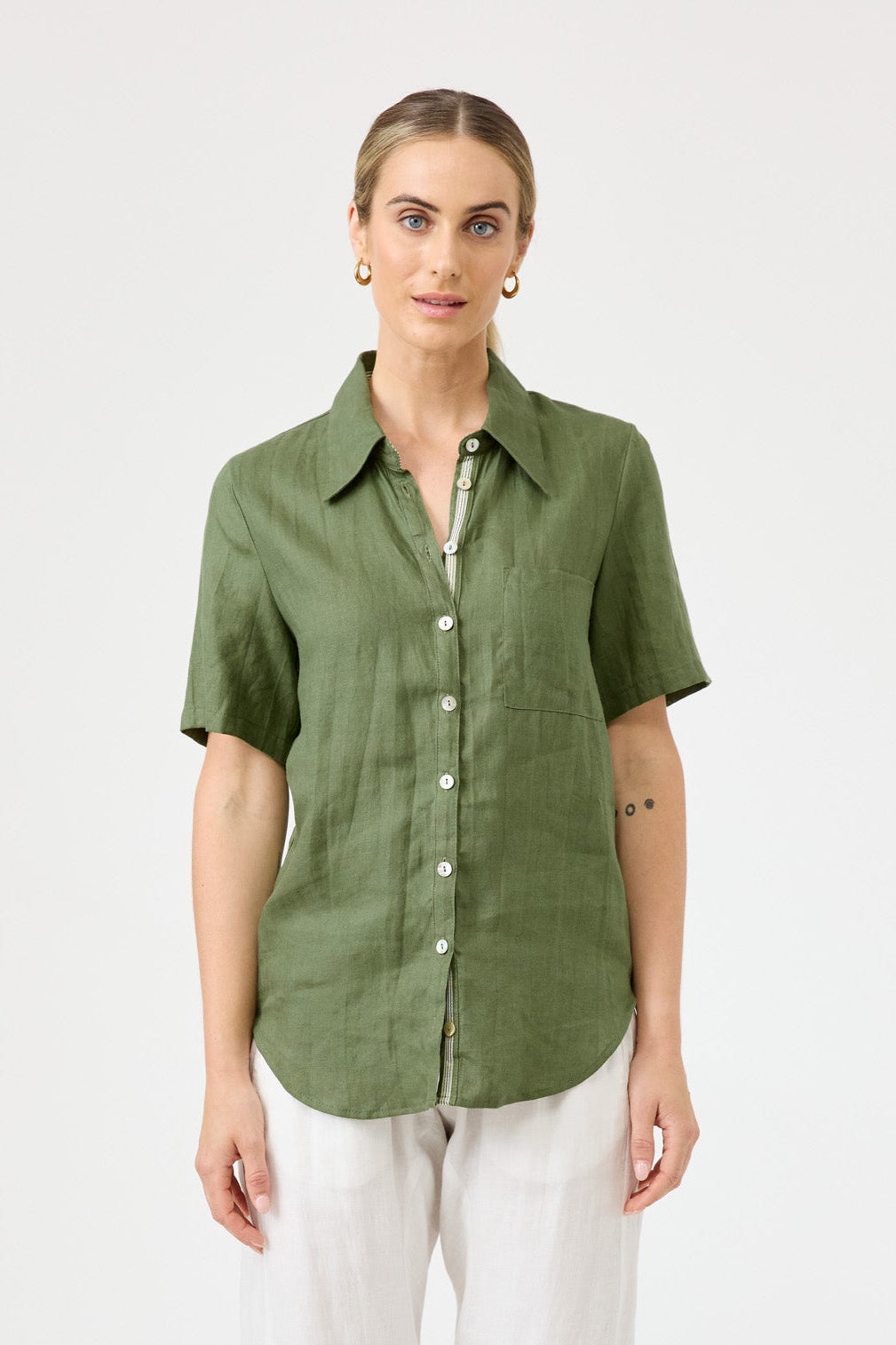 Studio Short Sleeve Shirt - Olive