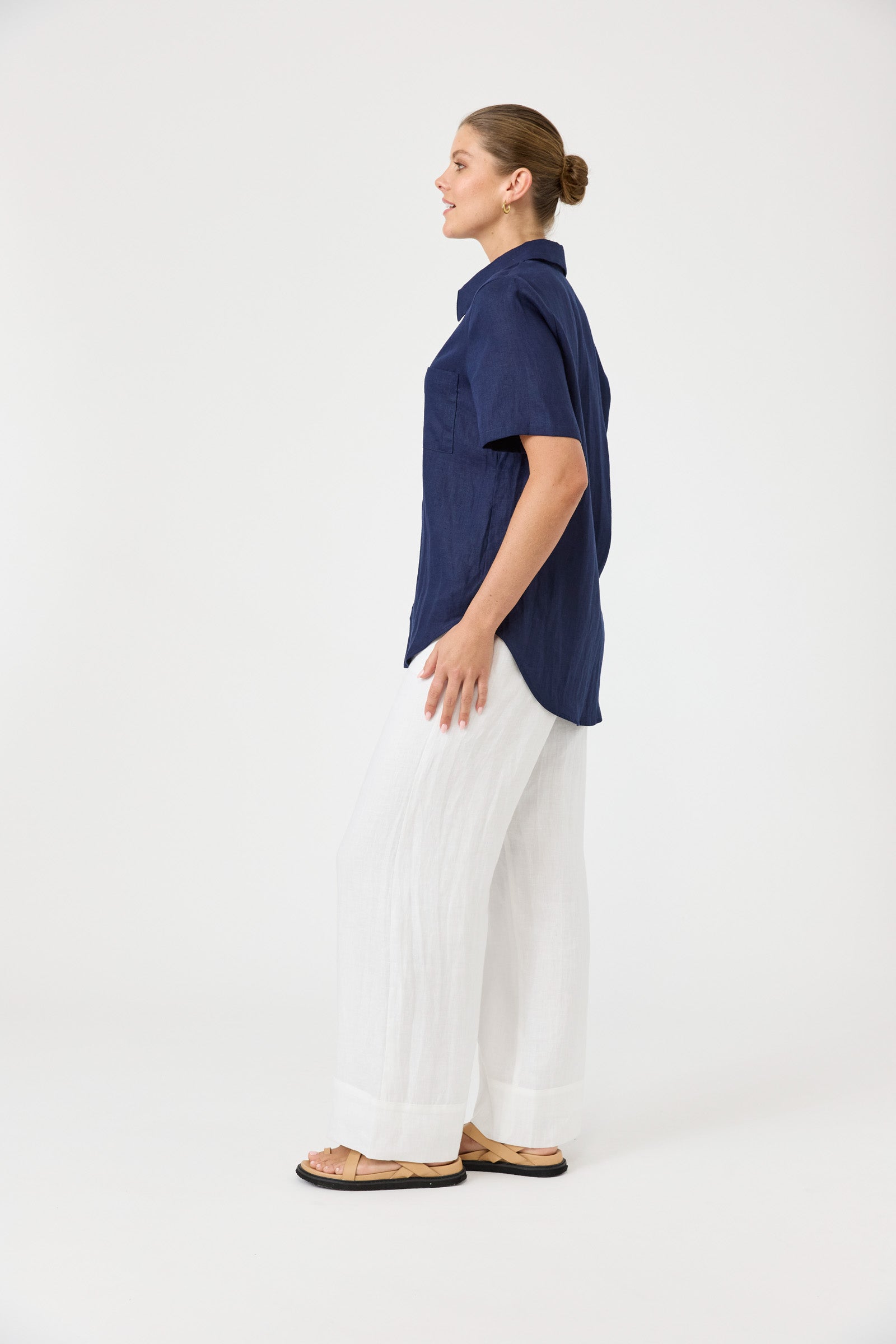 Studio Short Sleeve Shirt - Indigo