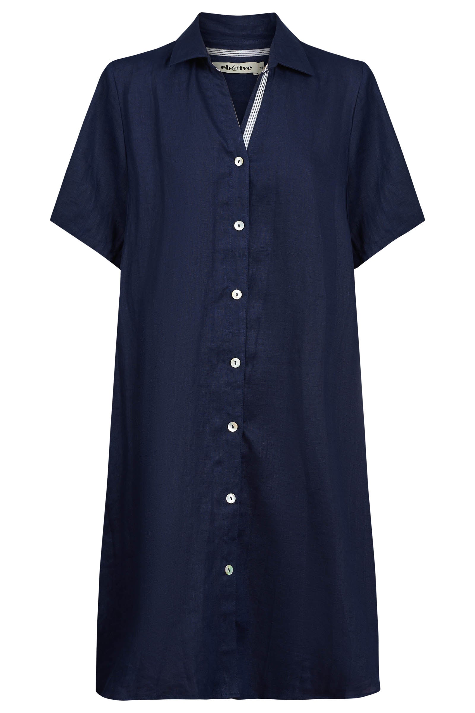 Studio Short Shirt Dress - Indigo