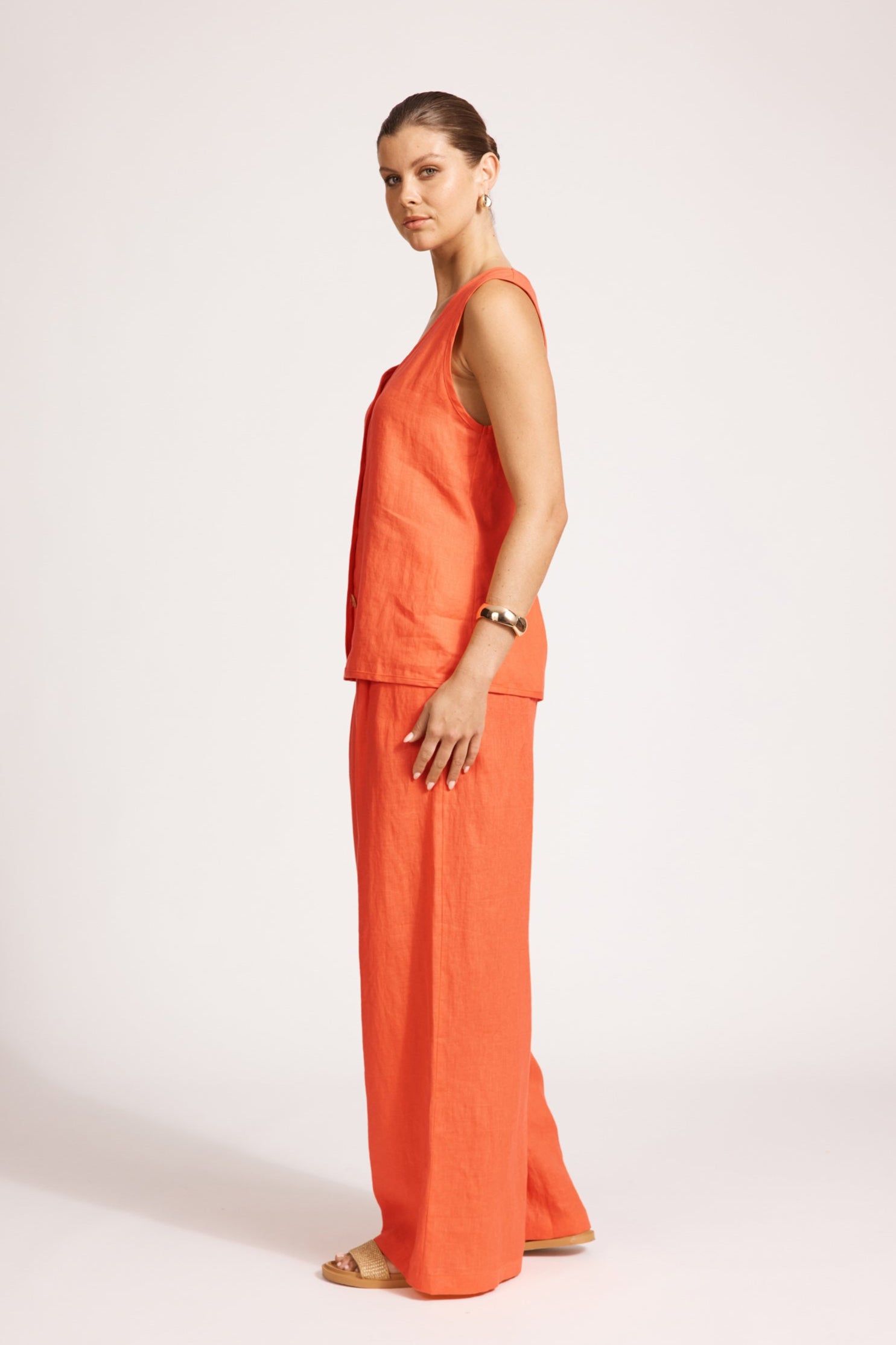 Miramar Vest - Coral