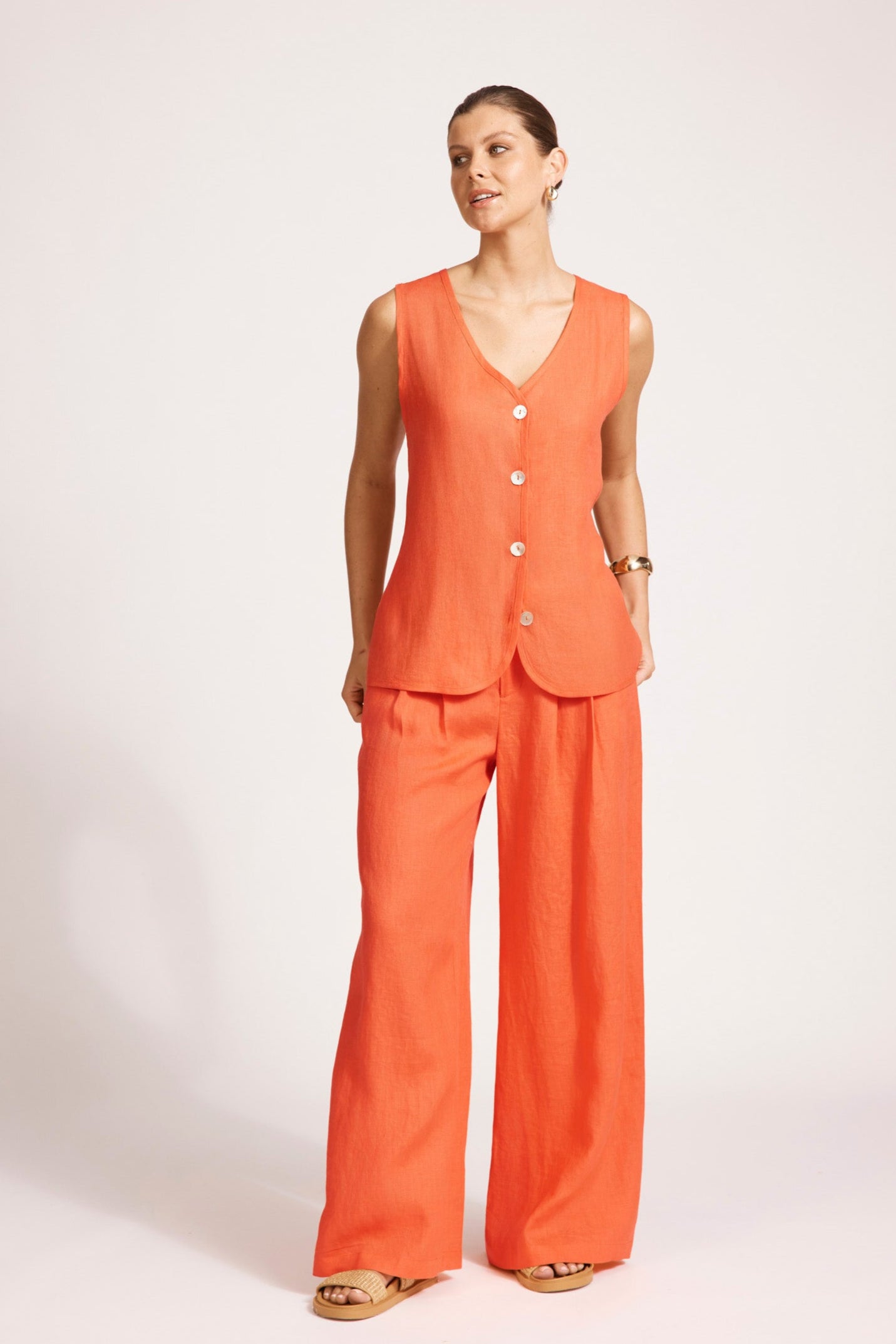 Miramar Vest - Coral