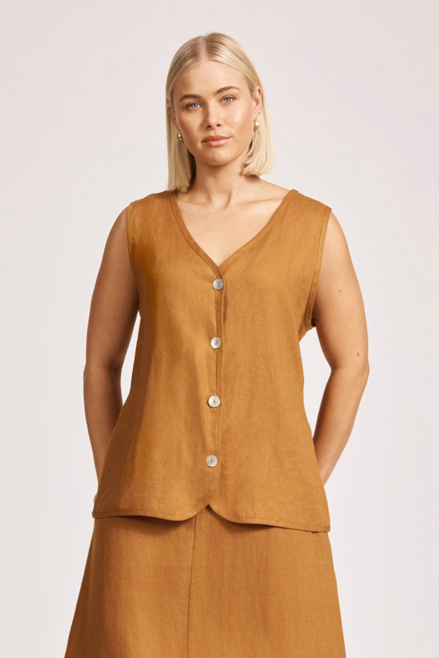 Miramar Vest - Caramel