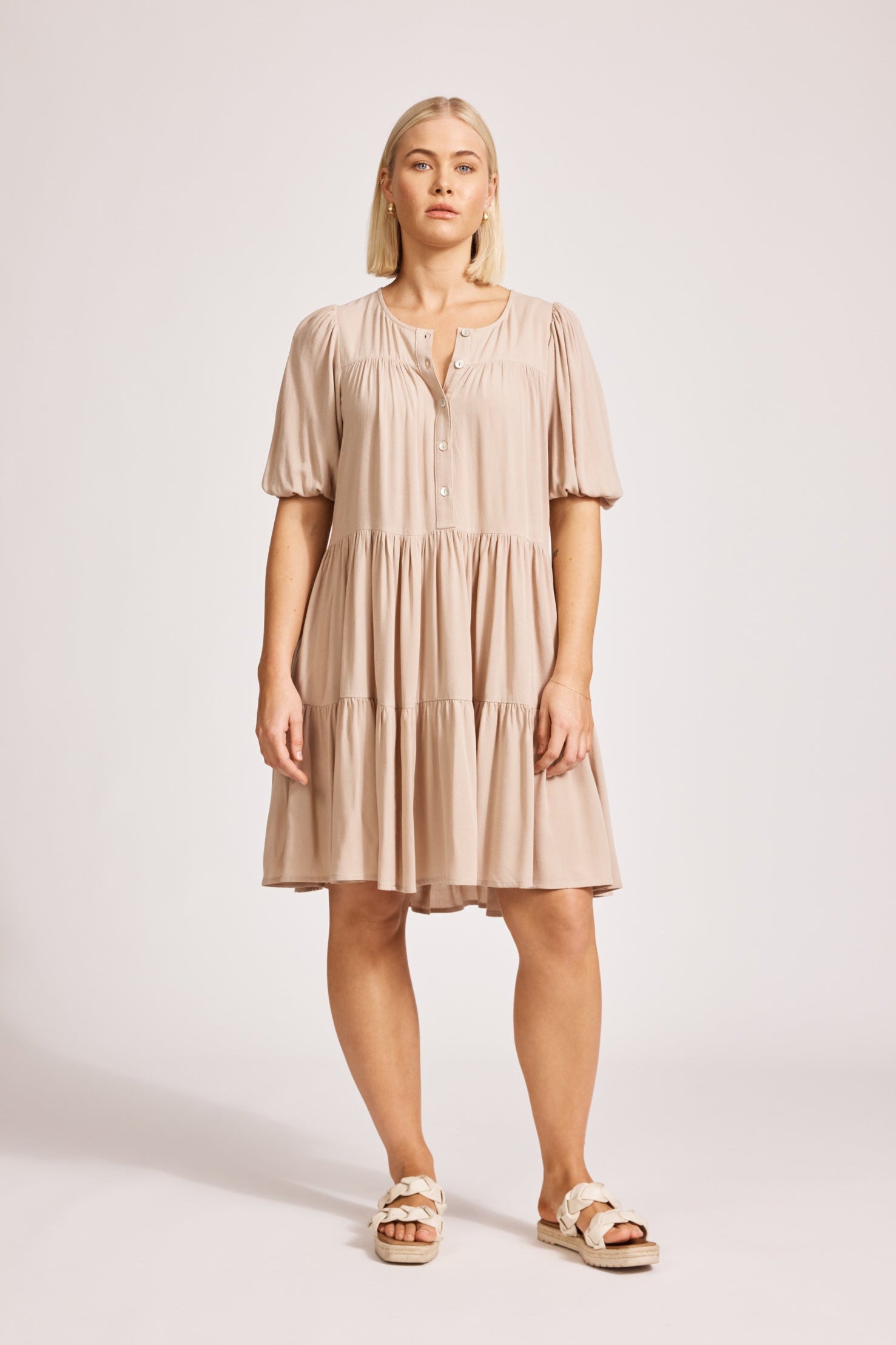 Alegria Midi Dress - Stone