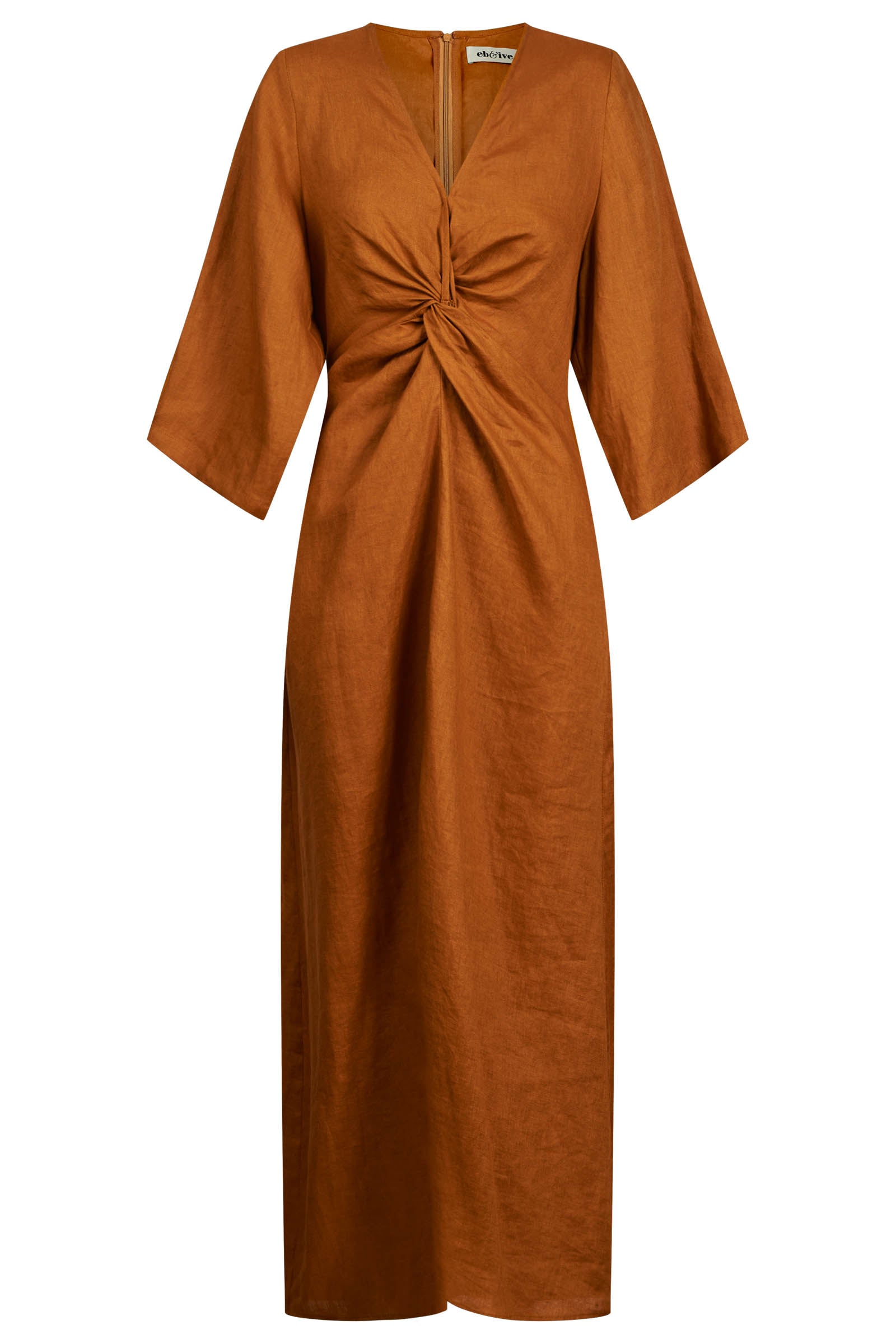 Miramar Twist Maxi Dress - Caramel