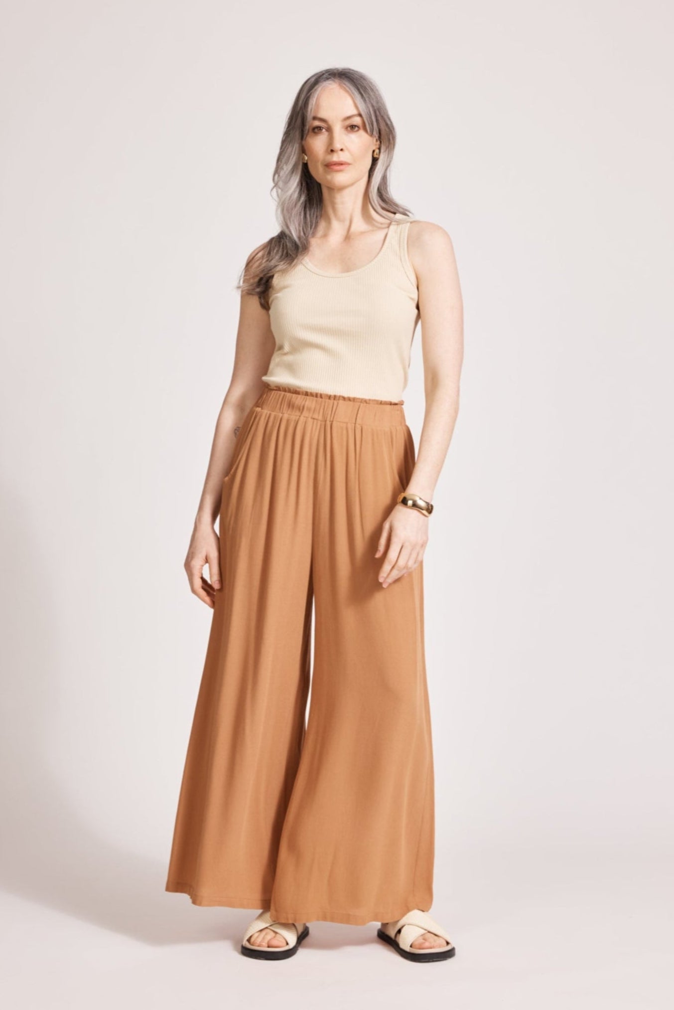 Alegria Palazzo Pant - Caramel