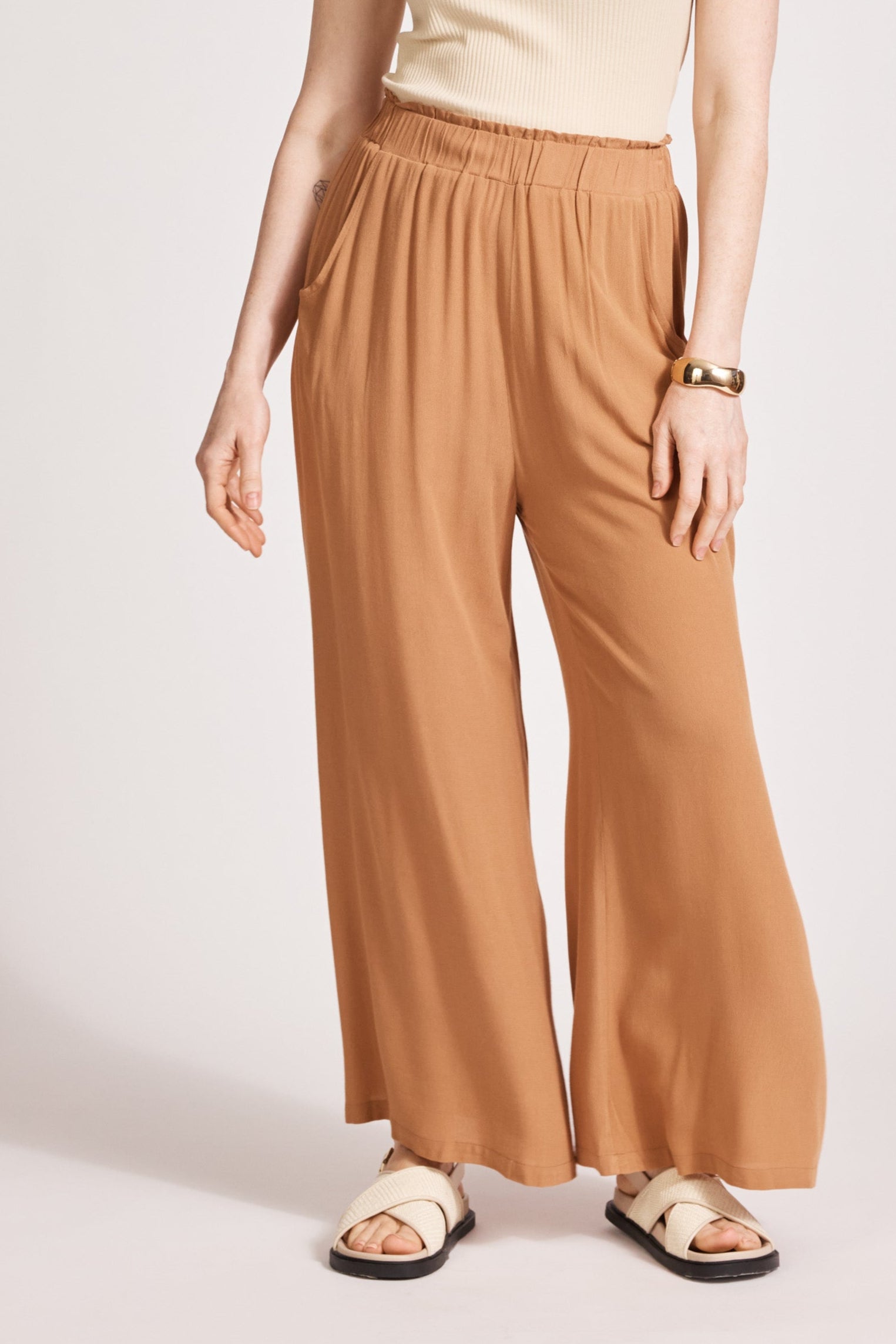 Alegria Palazzo Pant - Caramel