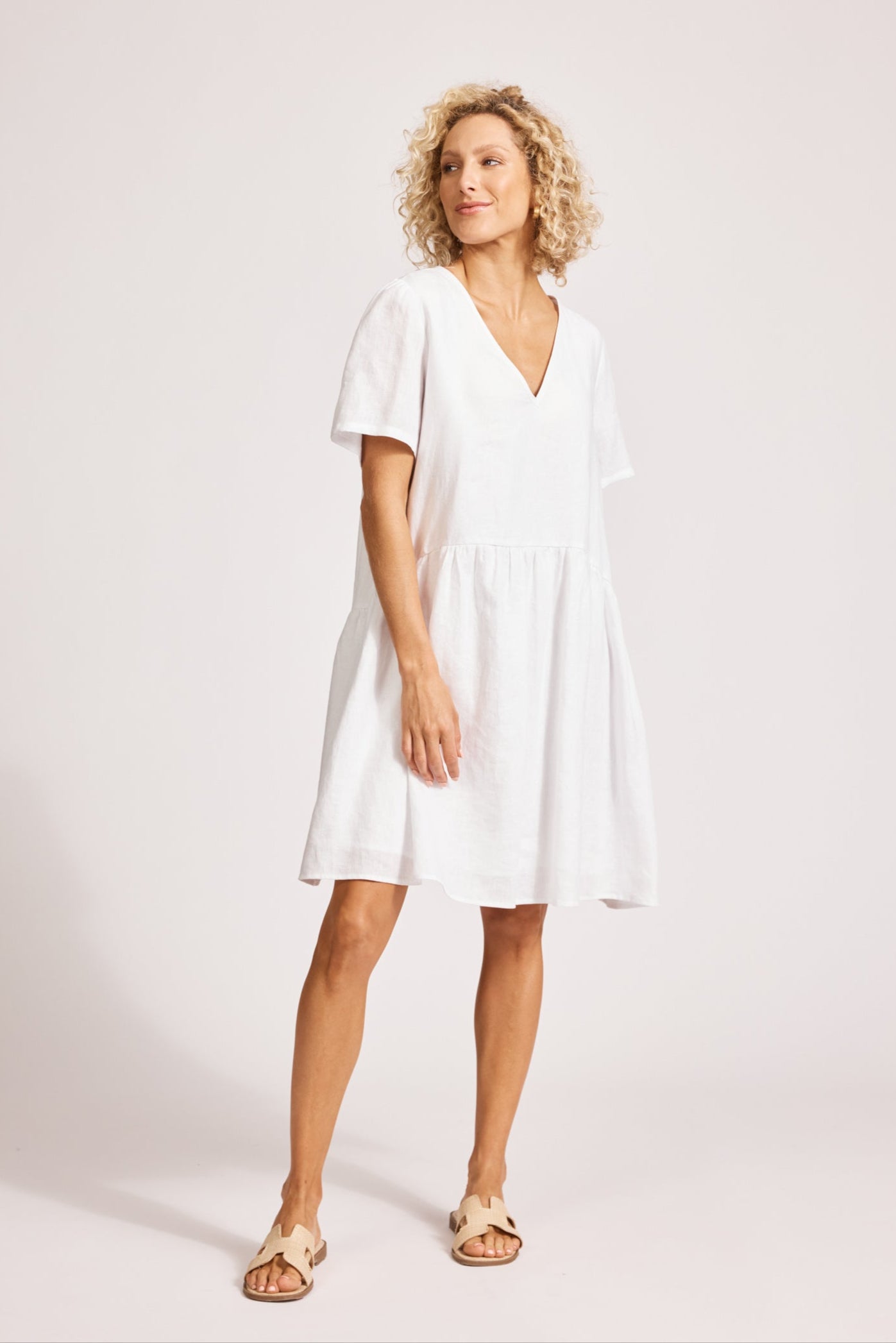 Miramar Midi Dress - White