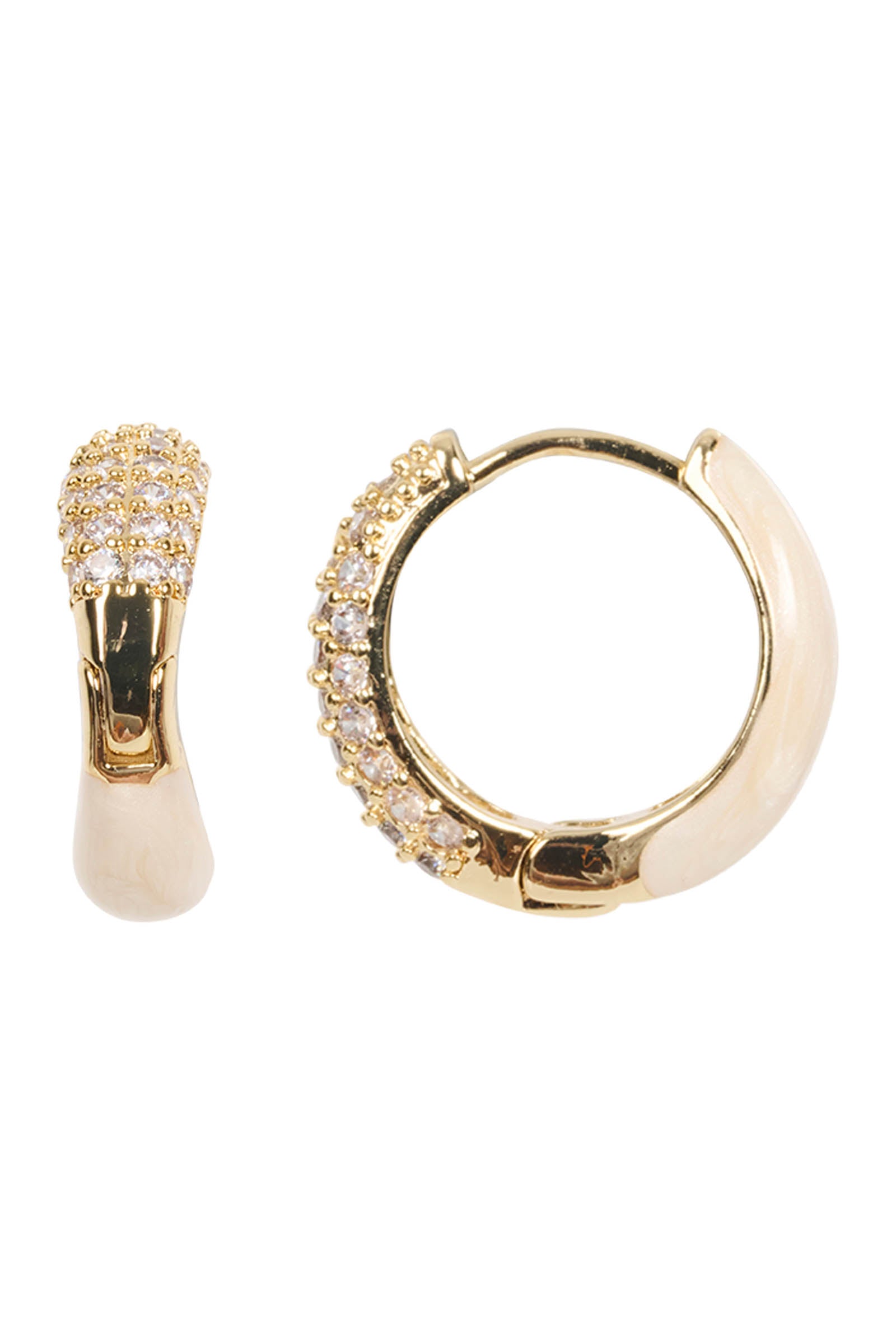 Mira Hoop Earring - Diamante Mix